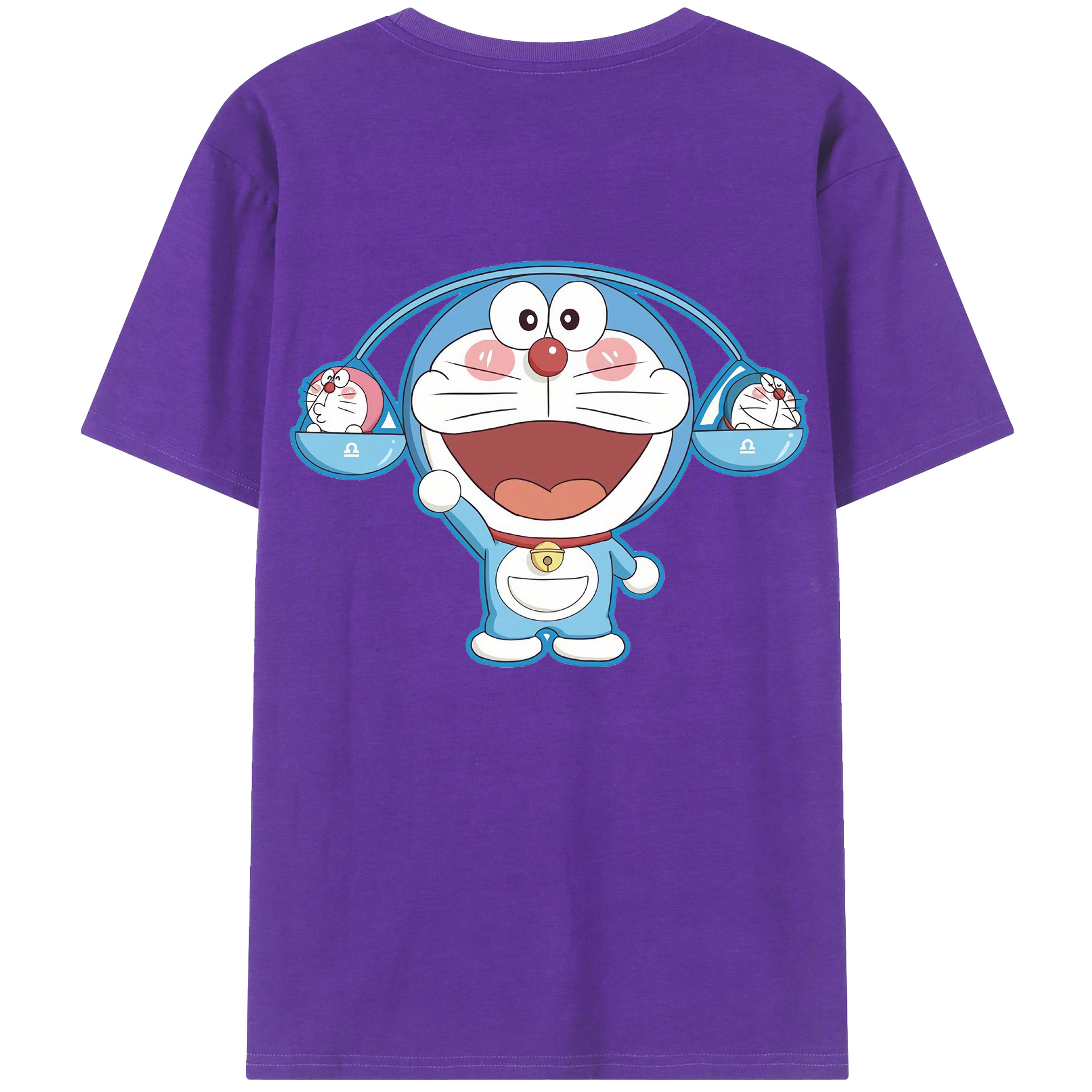 （画像用） ドラえもん Doraemon 綿100％半袖Tシャツ（背面プリント）
