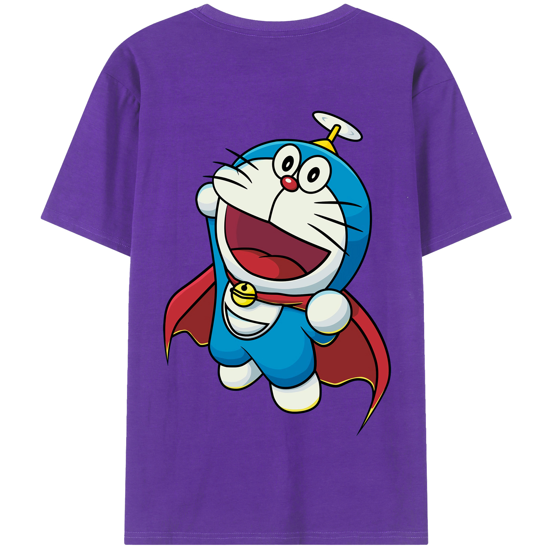 （画像用） ドラえもん Doraemon 綿100％半袖Tシャツ（背面プリント）