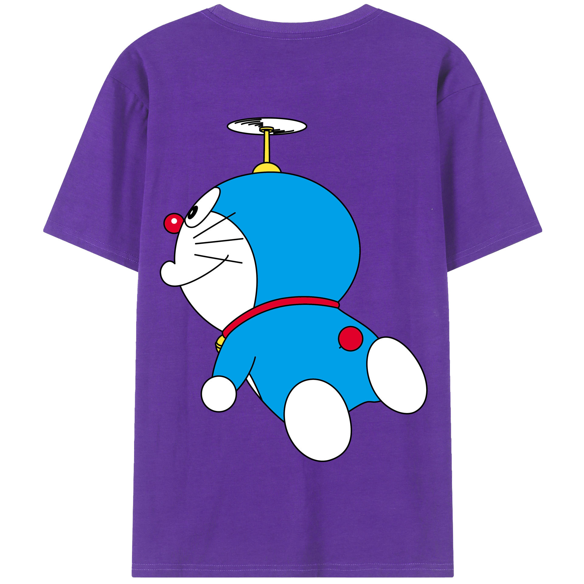 （画像用） ドラえもん Doraemon 綿100％半袖Tシャツ（背面プリント）