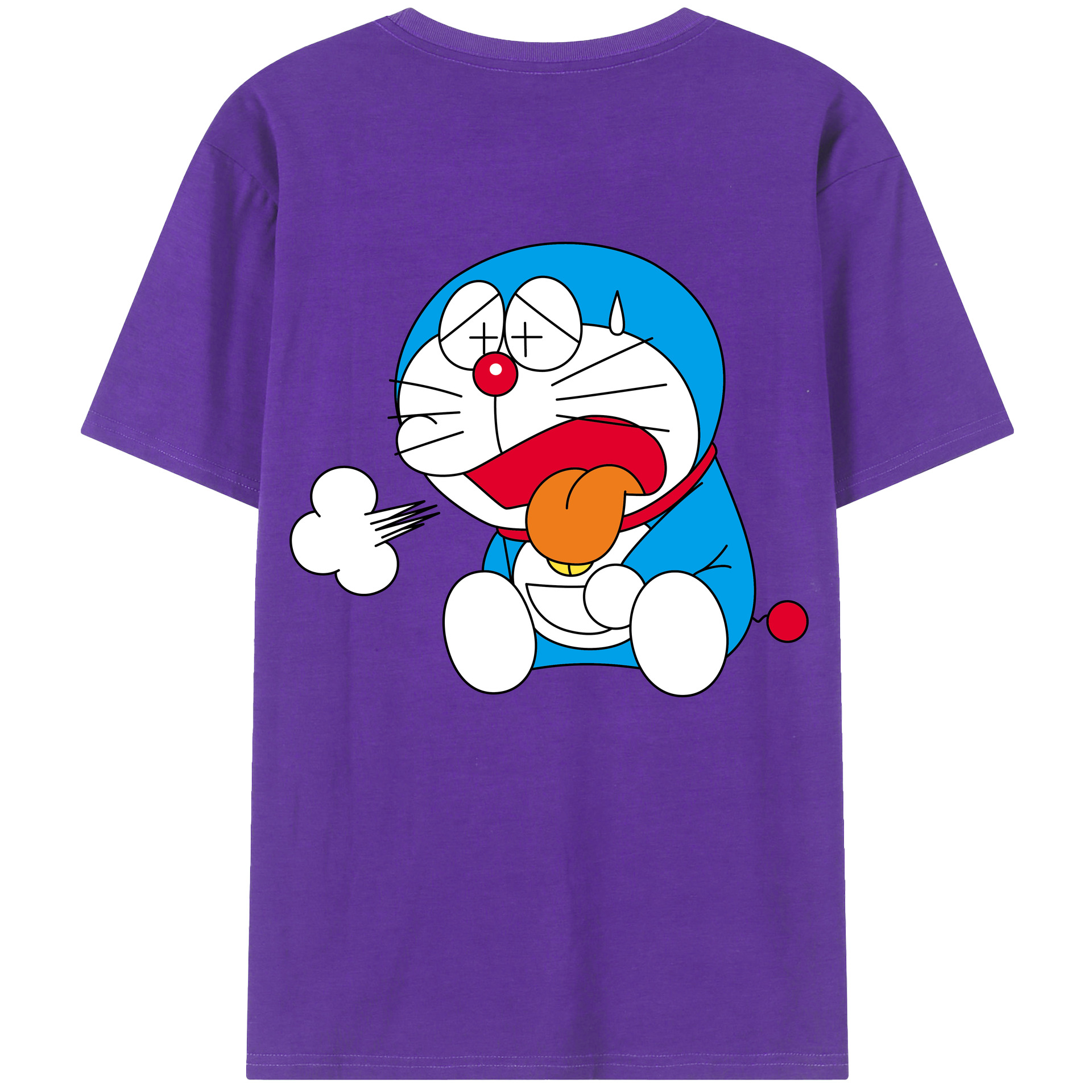 （画像用） ドラえもん Doraemon 綿100％半袖Tシャツ（背面プリント）