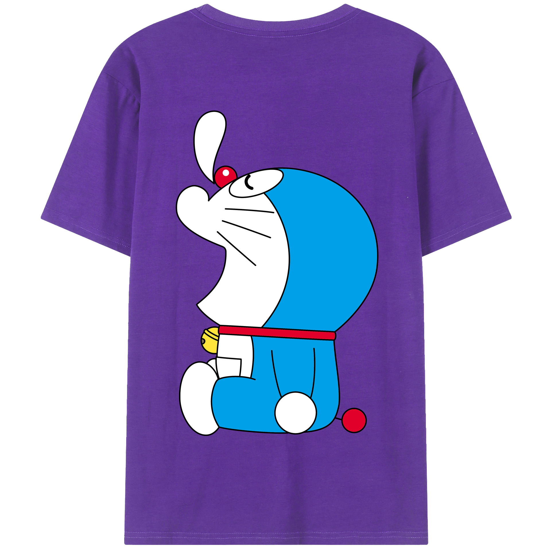 （画像用） ドラえもん Doraemon 綿100％半袖Tシャツ（背面プリント）