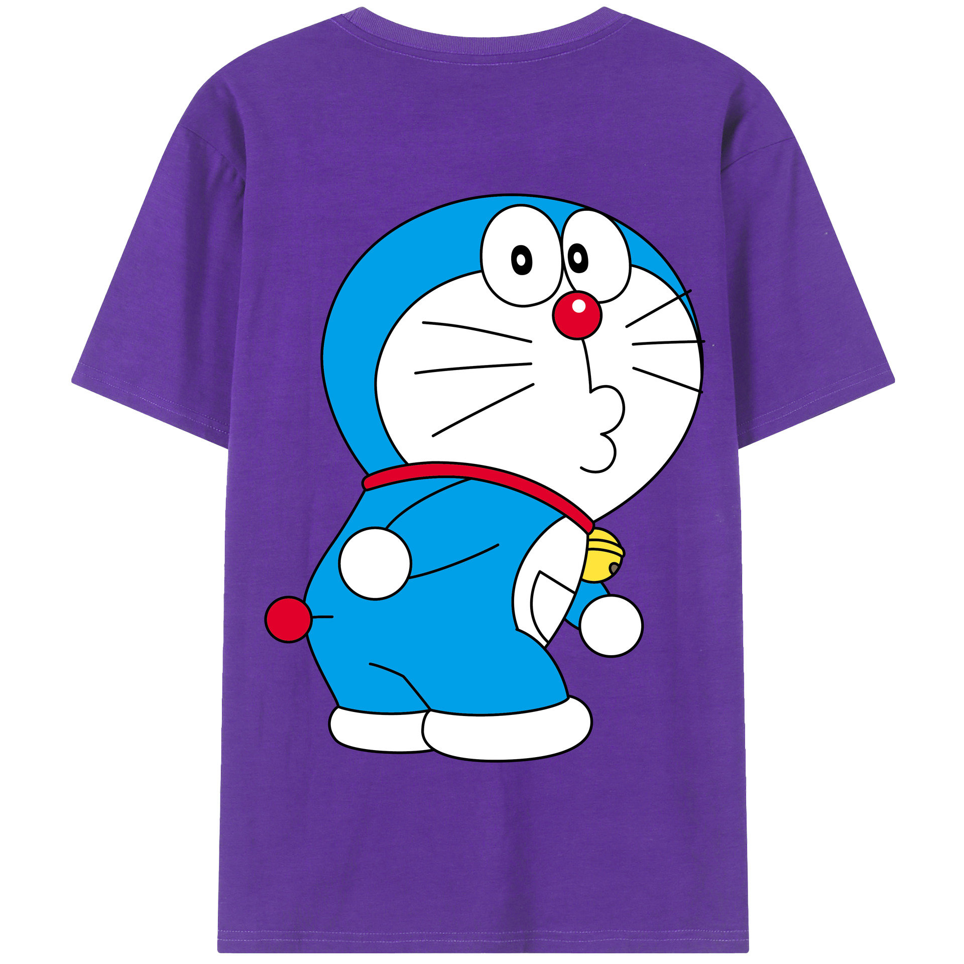 （画像用） ドラえもん Doraemon 綿100％半袖Tシャツ（背面プリント）