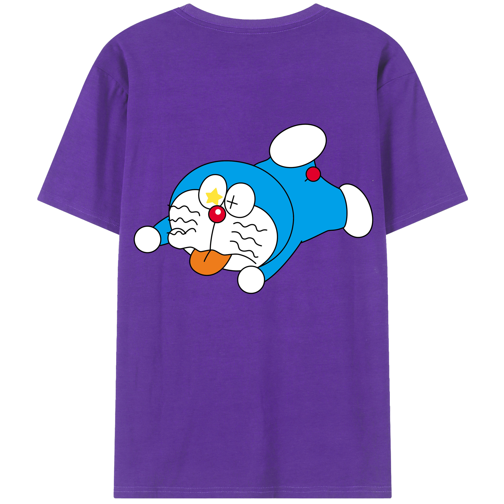 （画像用） ドラえもん Doraemon 綿100％半袖Tシャツ（背面プリント）