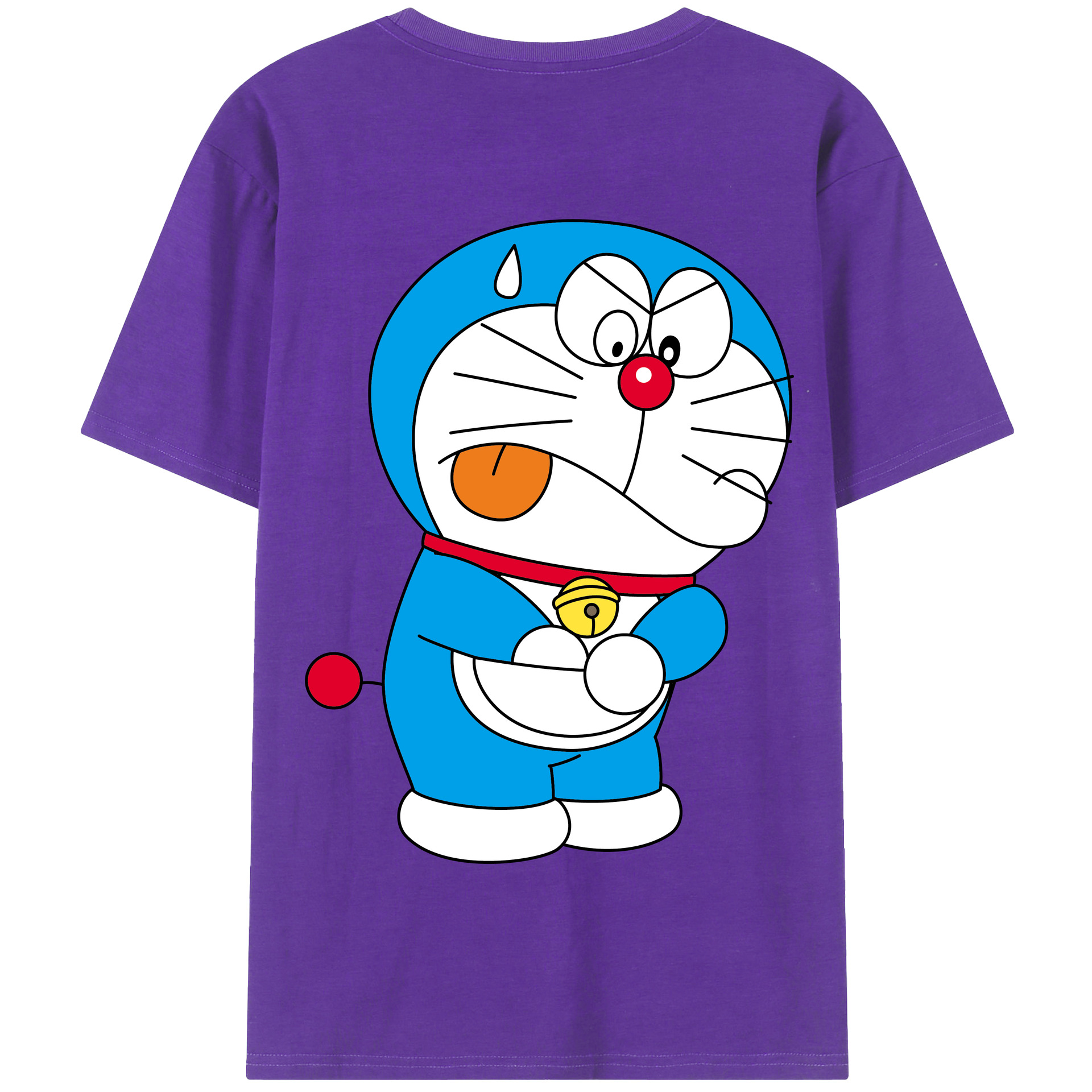 （画像用） ドラえもん Doraemon 綿100％半袖Tシャツ（背面プリント）
