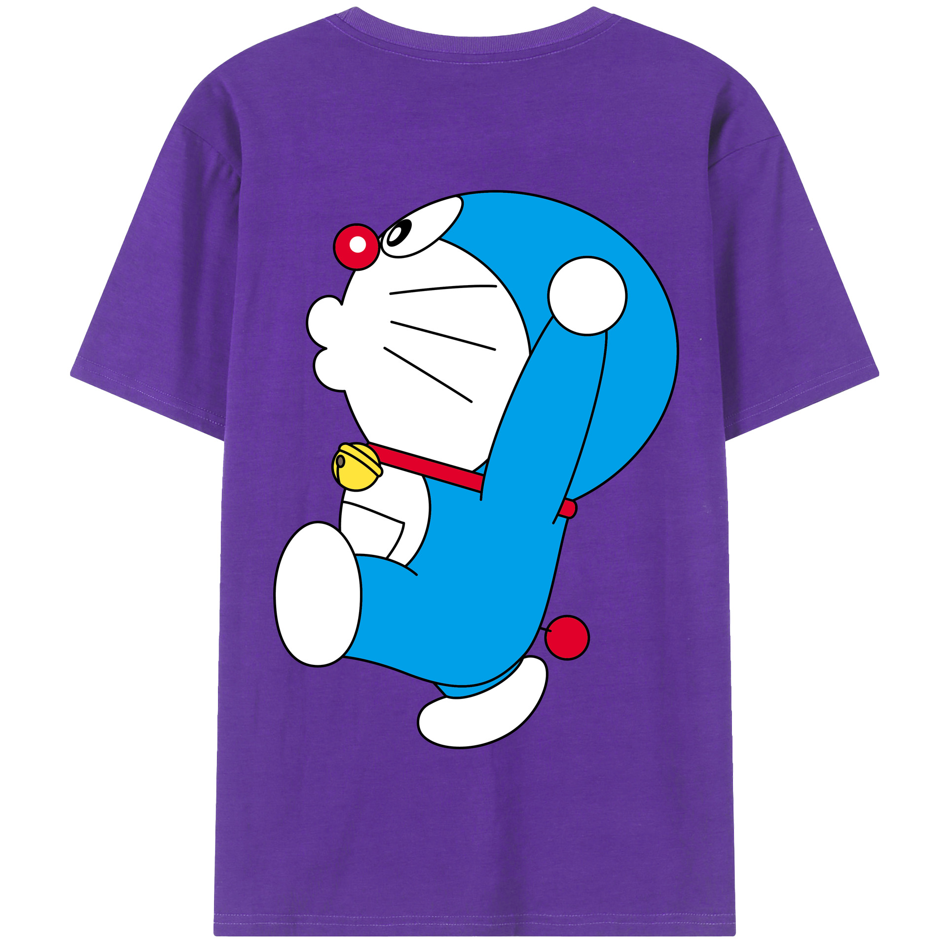 （画像用） ドラえもん Doraemon 綿100％半袖Tシャツ（背面プリント）