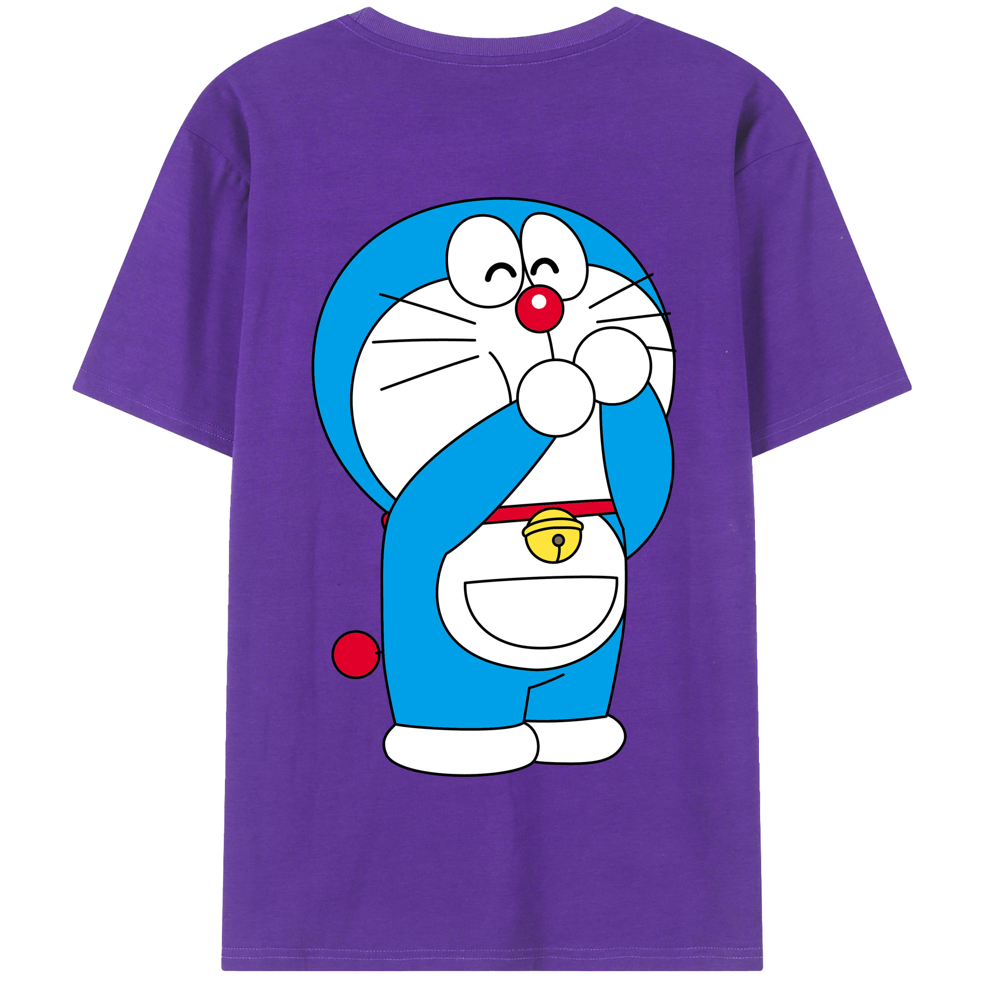 （画像用） ドラえもん Doraemon 綿100％半袖Tシャツ（背面プリント）
