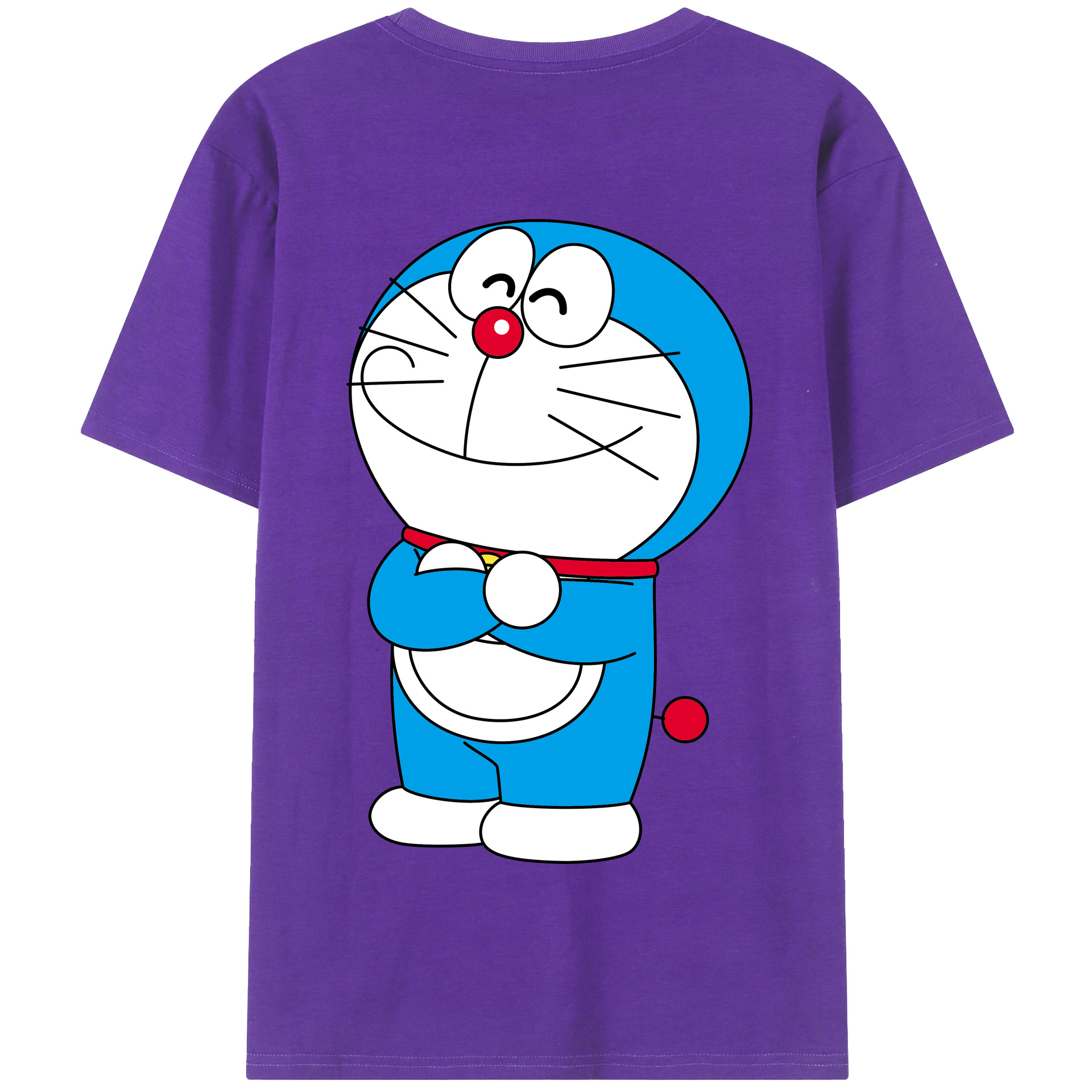 （画像用） ドラえもん Doraemon 綿100％半袖Tシャツ（背面プリント）