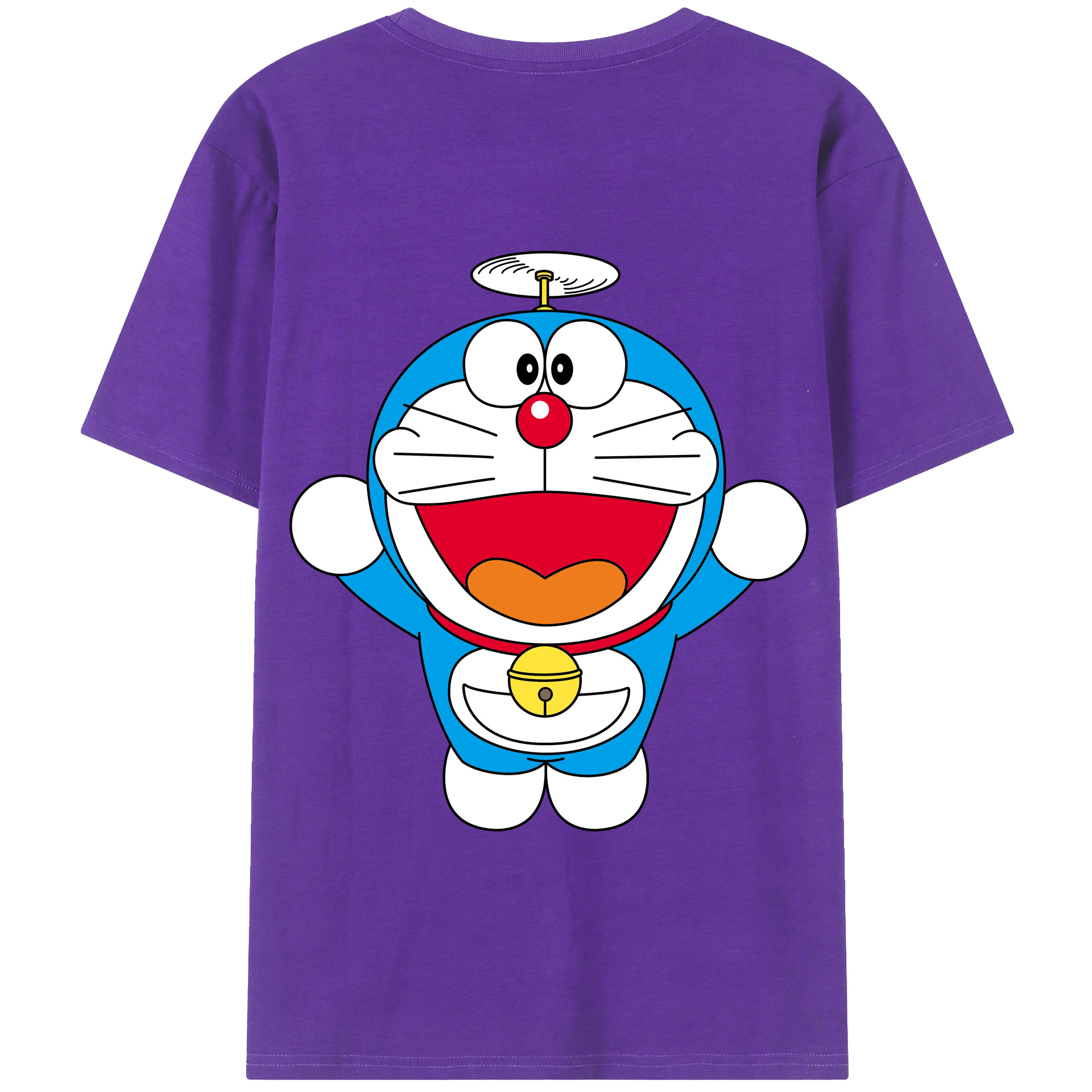 （画像用） ドラえもん Doraemon 綿100％半袖Tシャツ（背面プリント）