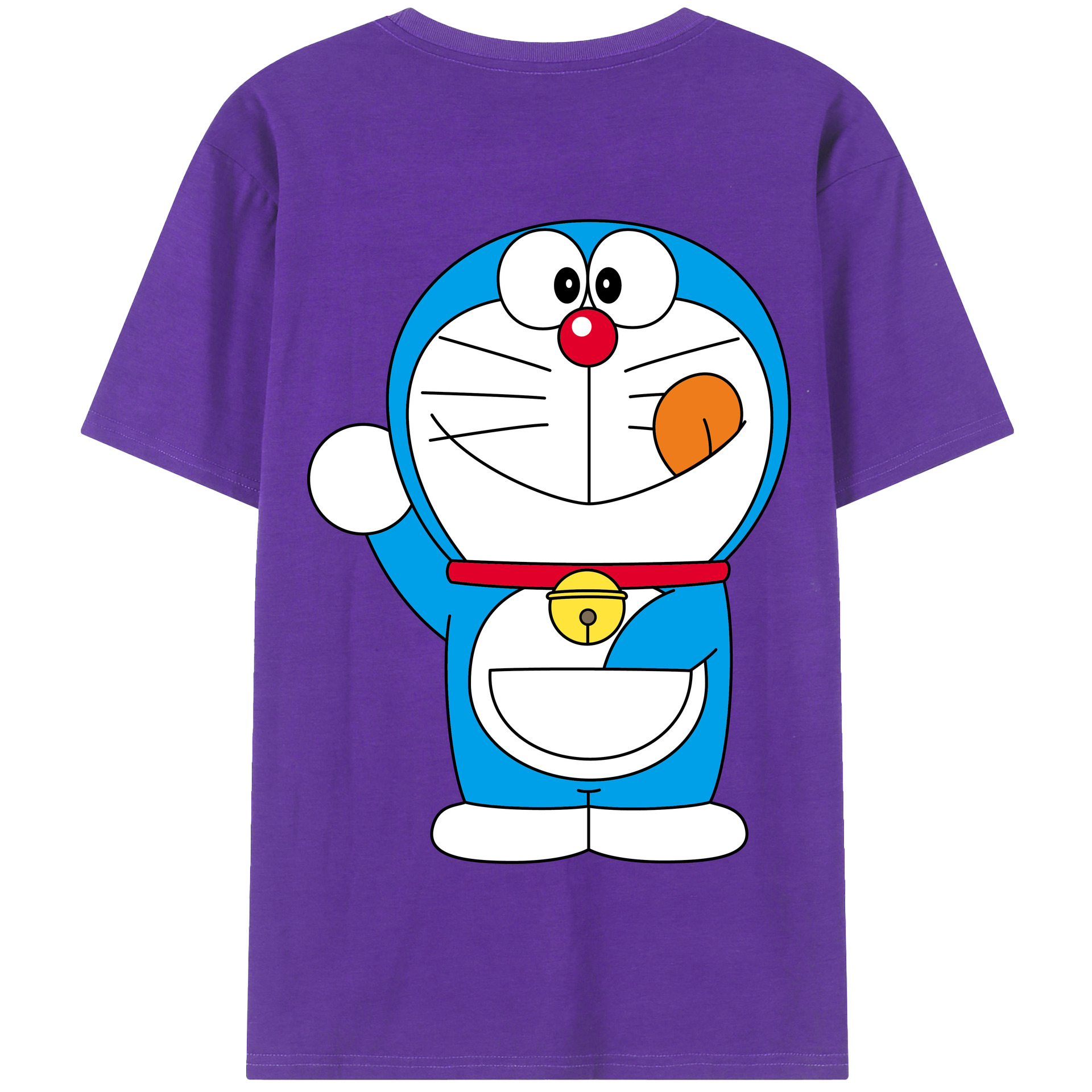 （画像用） ドラえもん Doraemon 綿100％半袖Tシャツ（背面プリント）