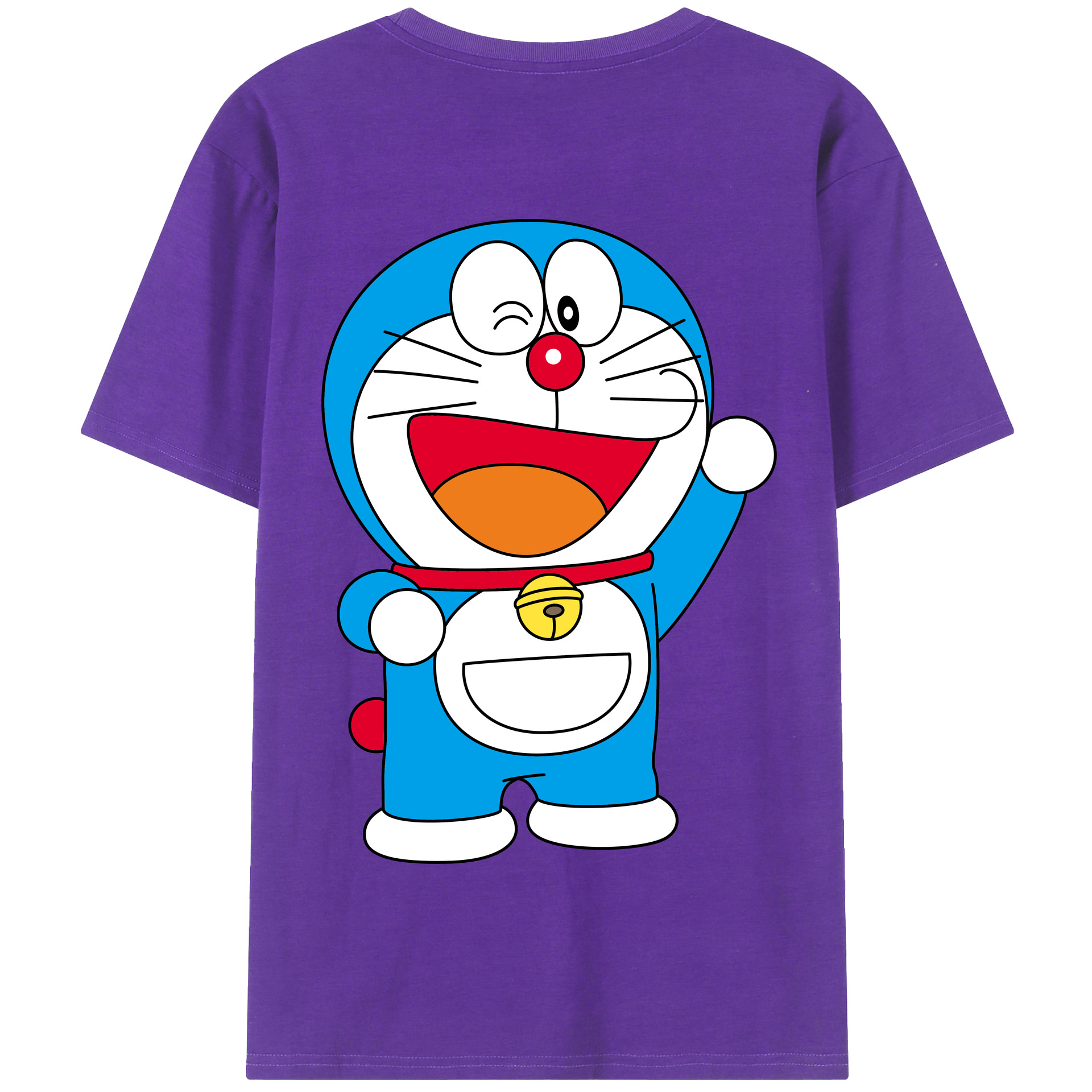 （画像用） ドラえもん Doraemon 綿100％半袖Tシャツ（背面プリント）