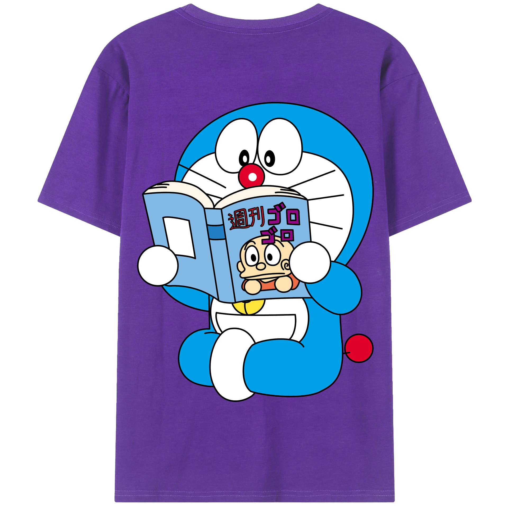 （画像用） ドラえもん Doraemon 綿100％半袖Tシャツ（背面プリント）