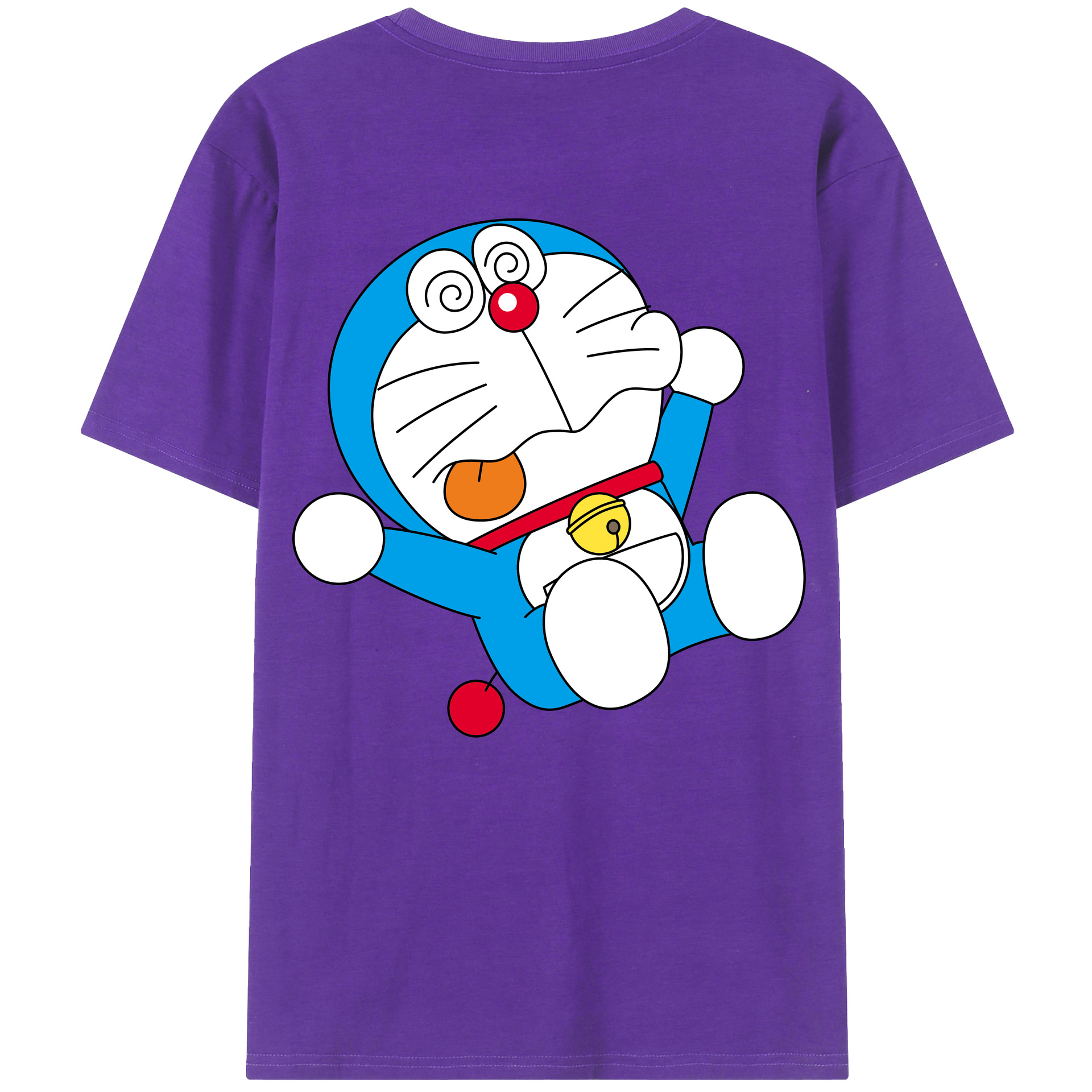 （画像用） ドラえもん Doraemon 綿100％半袖Tシャツ（背面プリント）