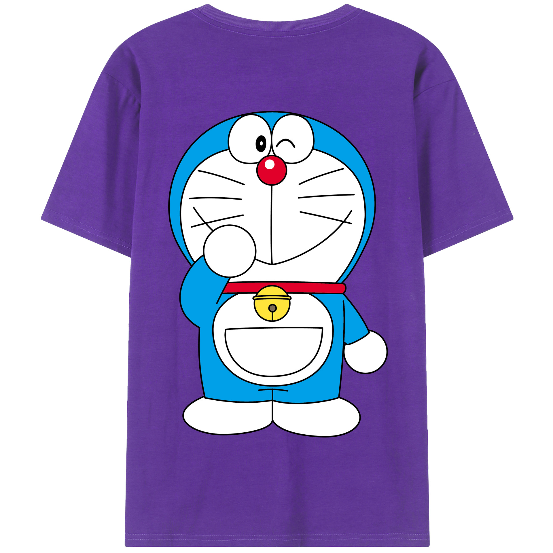 （画像用） ドラえもん Doraemon 綿100％半袖Tシャツ（背面プリント）