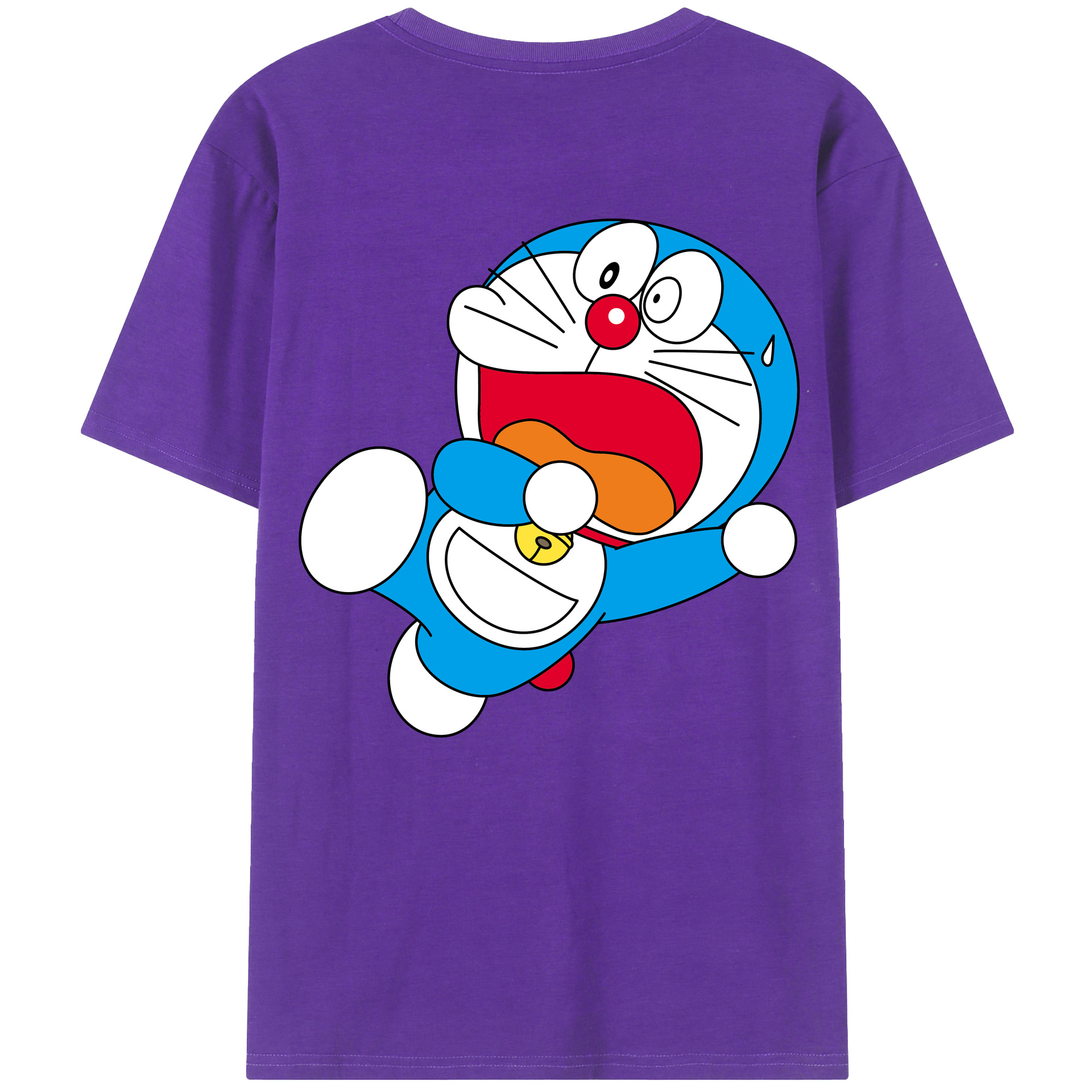 （画像用） ドラえもん Doraemon 綿100％半袖Tシャツ（背面プリント）
