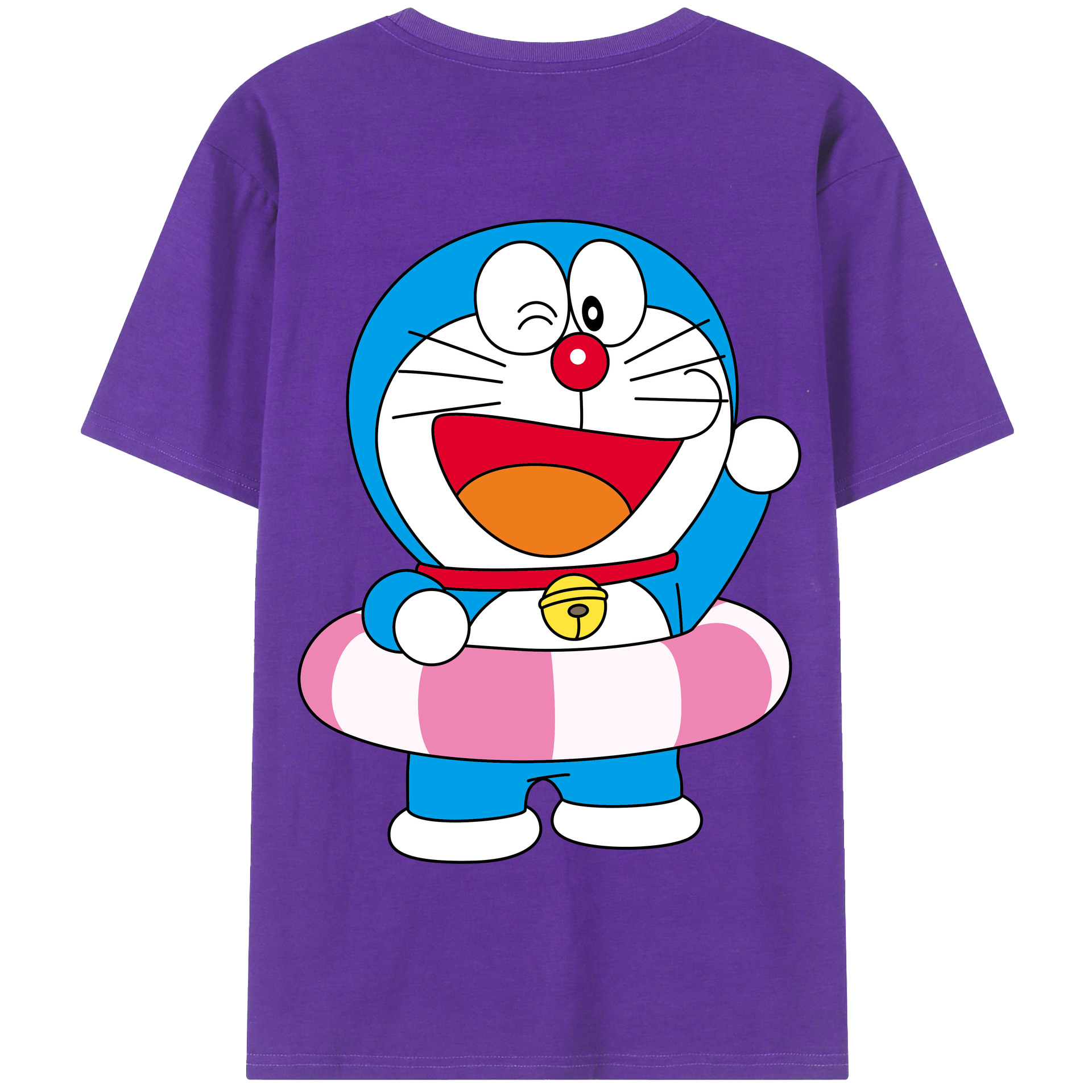 （画像用） ドラえもん Doraemon 綿100％半袖Tシャツ（背面プリント）