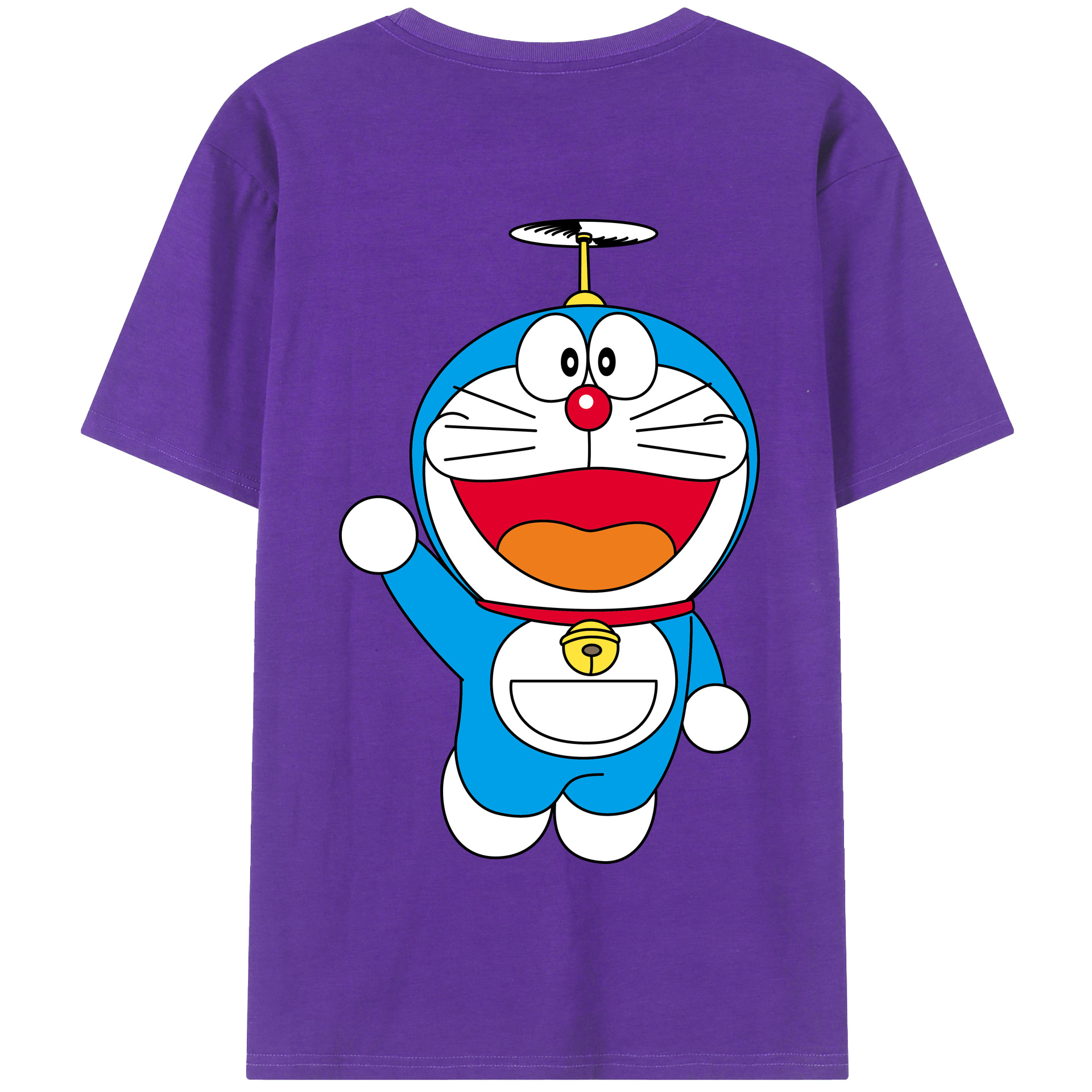 （画像用） ドラえもん Doraemon 綿100％半袖Tシャツ（背面プリント）
