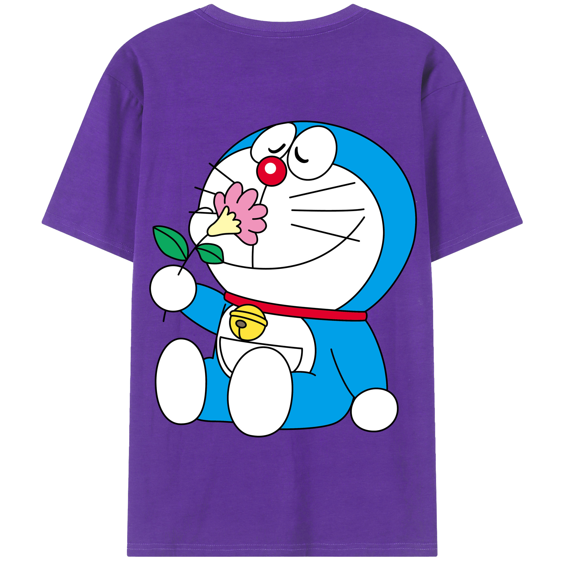 （画像用） ドラえもん Doraemon 綿100％半袖Tシャツ（背面プリント）