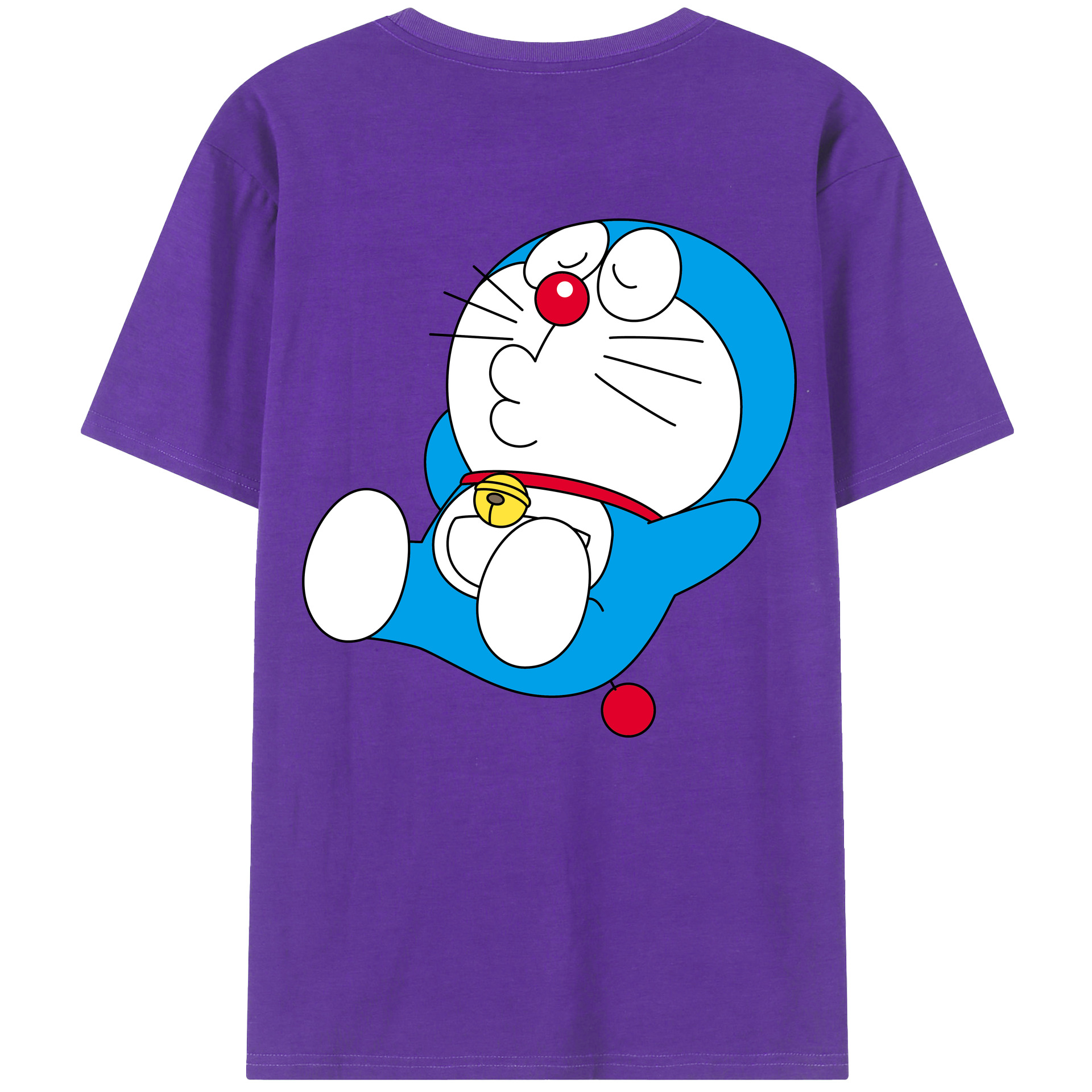（画像用） ドラえもん Doraemon 綿100％半袖Tシャツ（背面プリント）