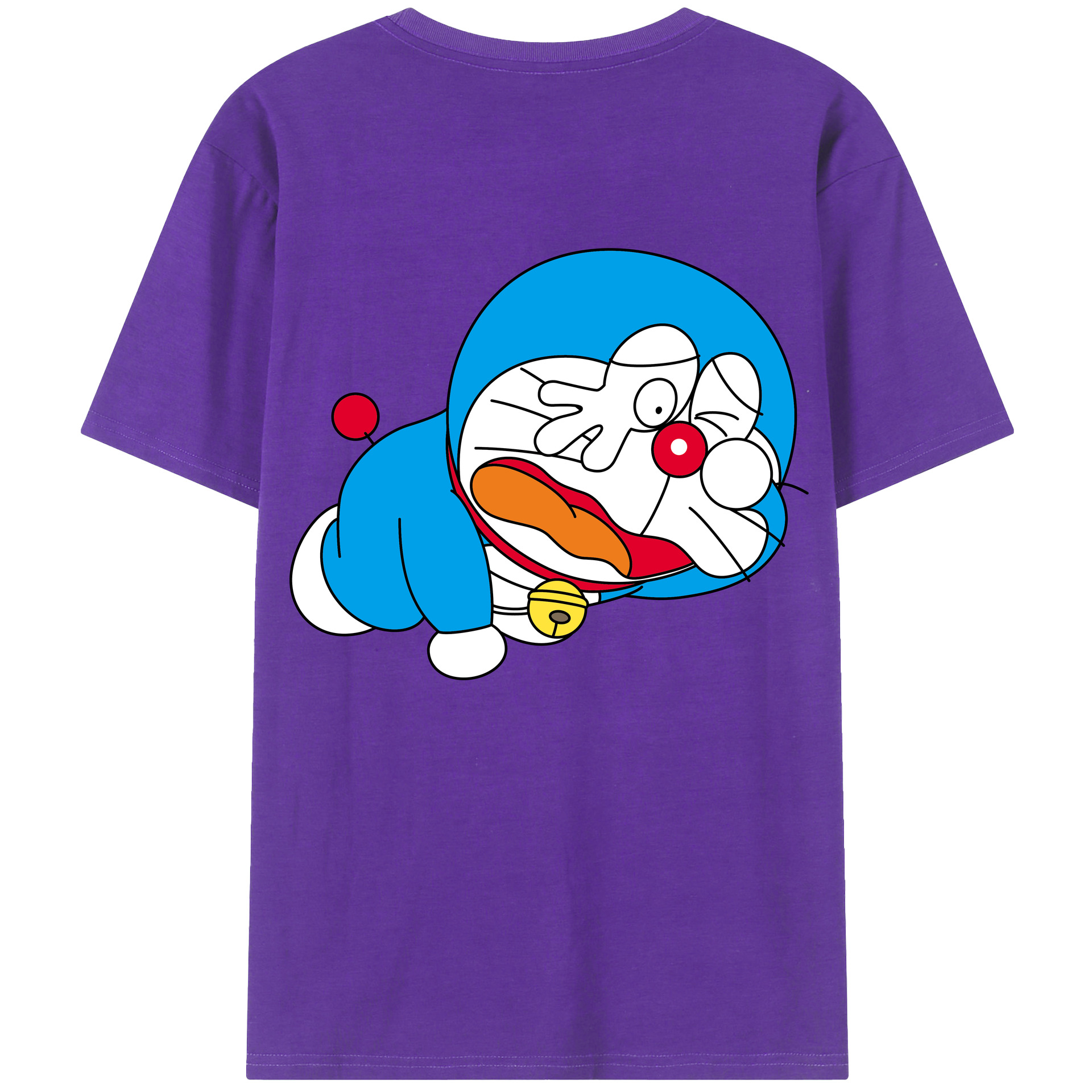 （画像用） ドラえもん Doraemon 綿100％半袖Tシャツ（背面プリント）