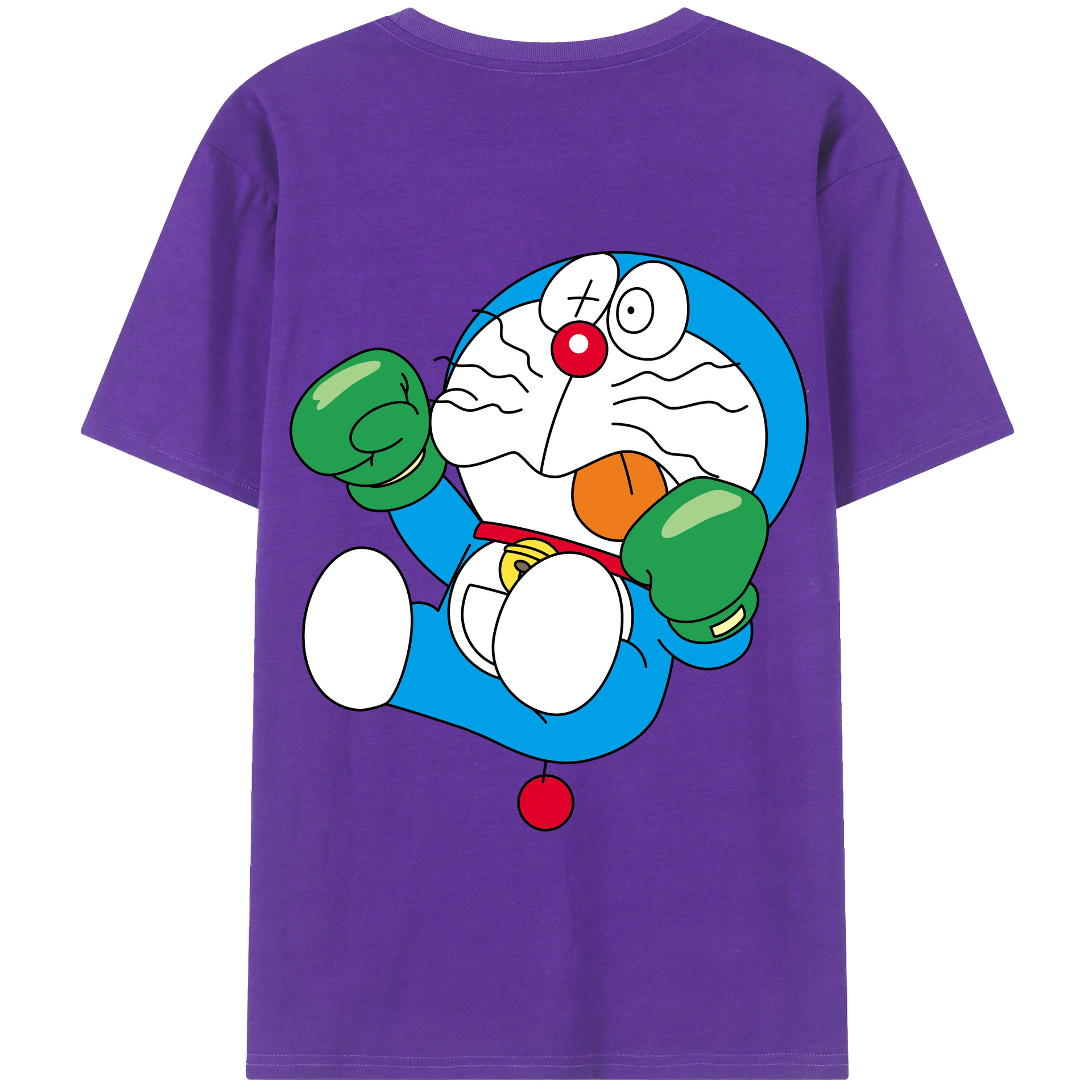 （画像用） ドラえもん Doraemon 綿100％半袖Tシャツ（背面プリント）