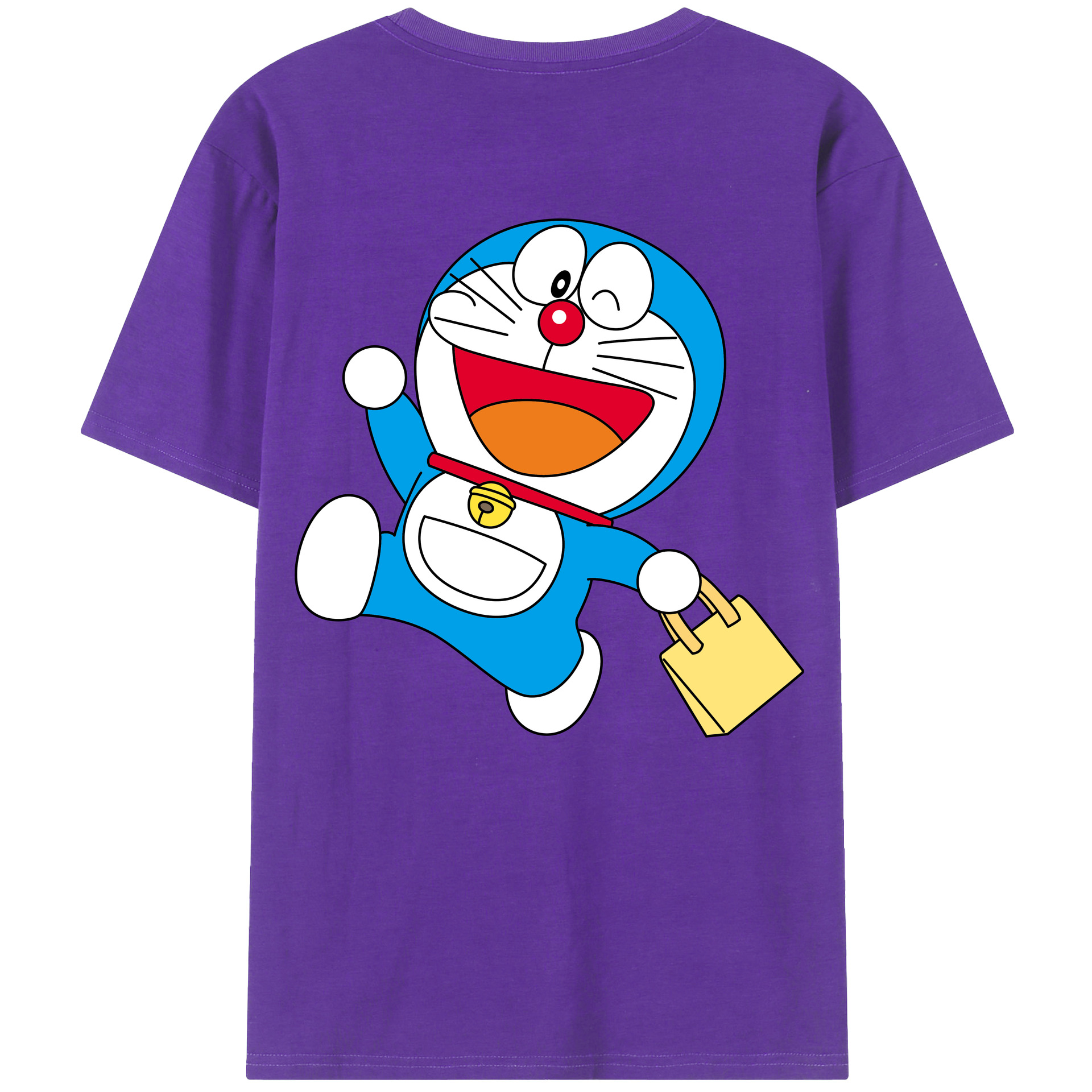 （画像用） ドラえもん Doraemon 綿100％半袖Tシャツ（背面プリント）