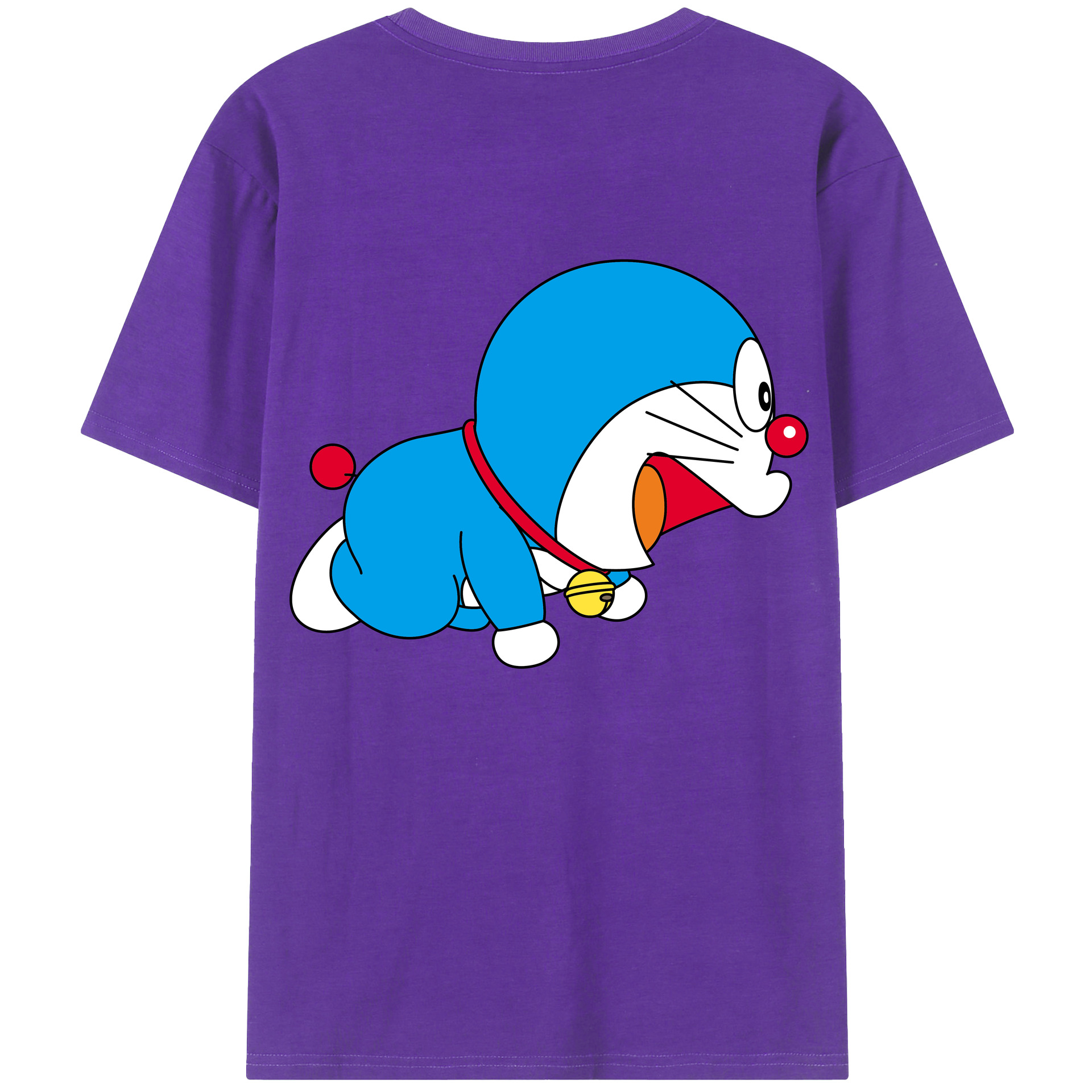 （画像用） ドラえもん Doraemon 綿100％半袖Tシャツ（背面プリント）