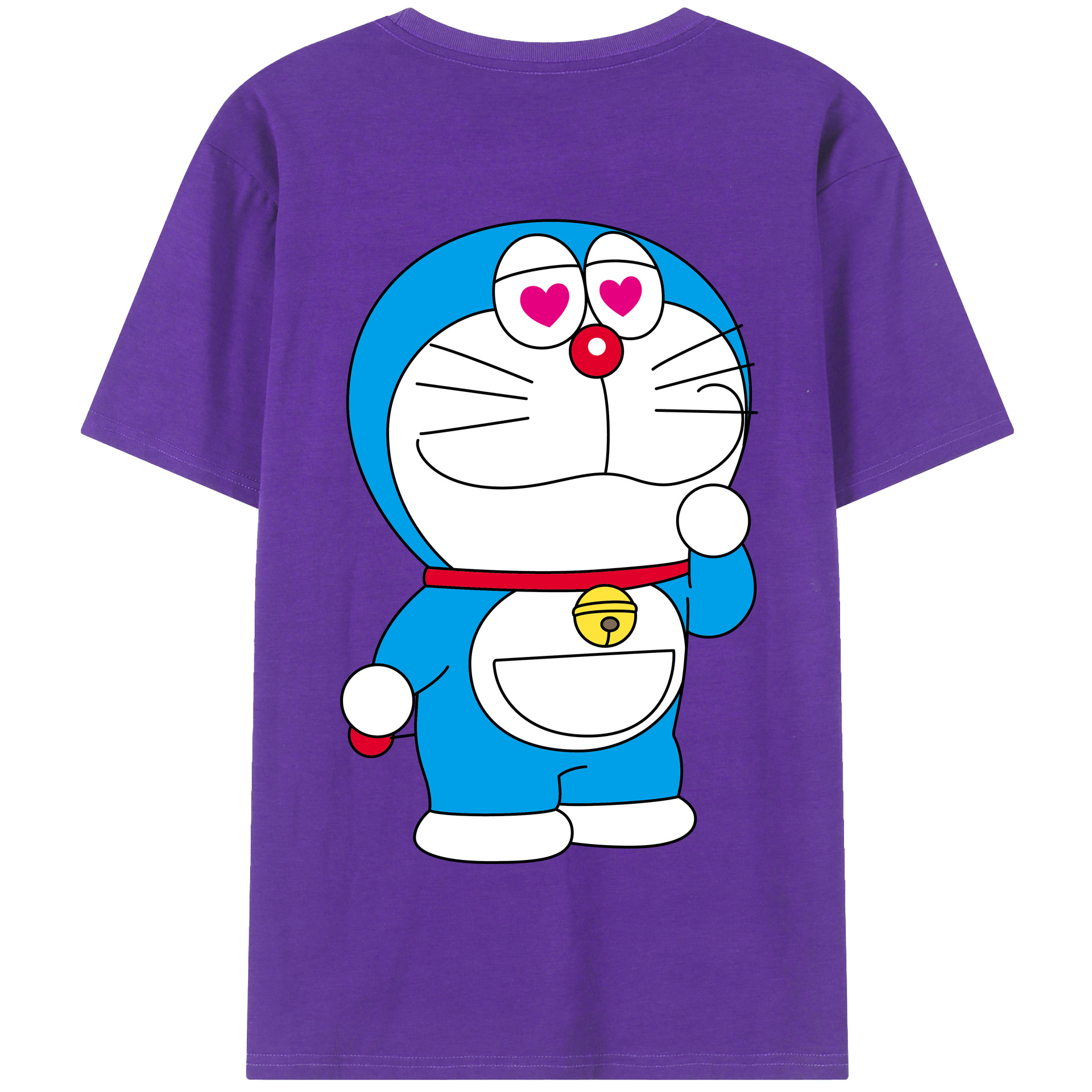 （画像用） ドラえもん Doraemon 綿100％半袖Tシャツ（背面プリント）