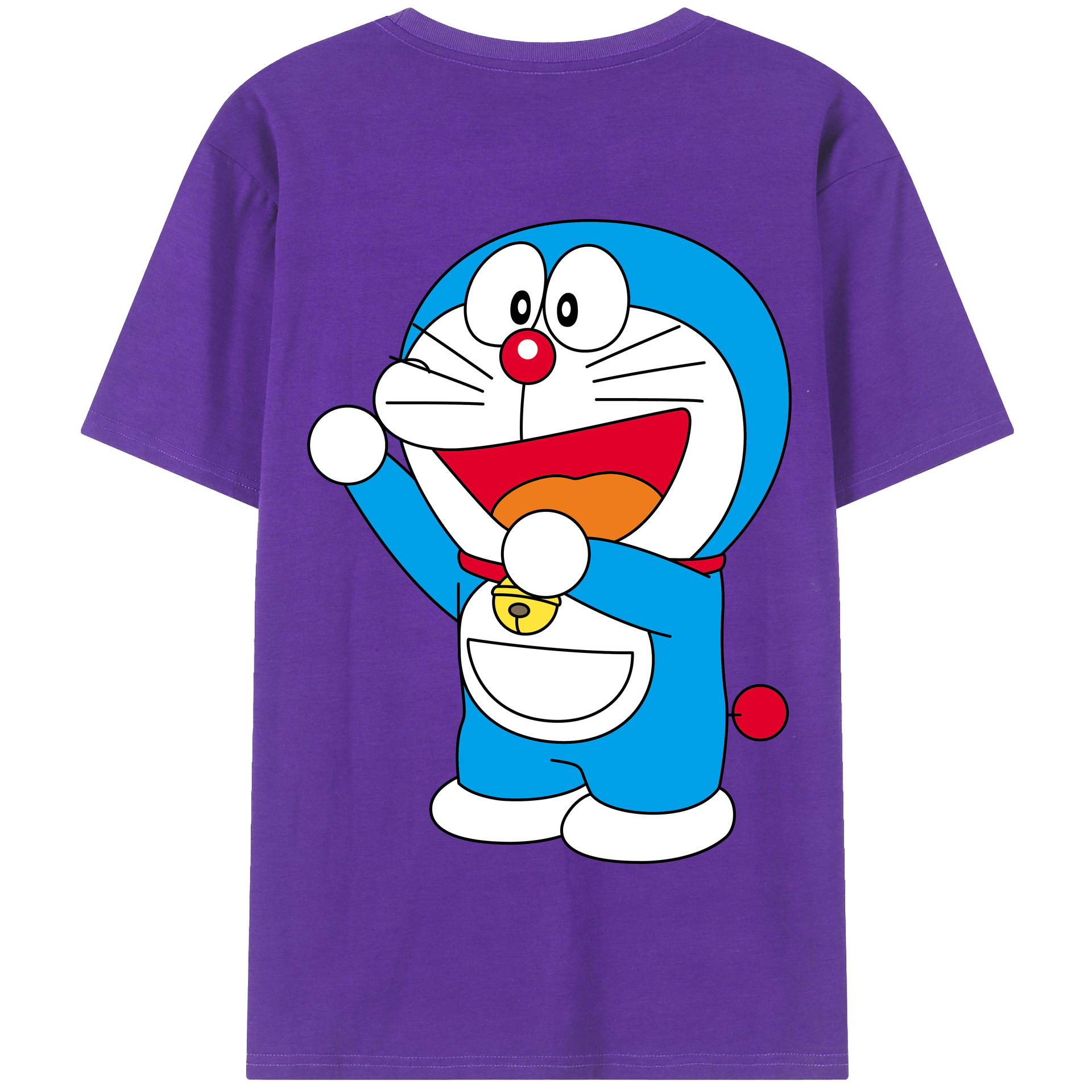 （画像用） ドラえもん Doraemon 綿100％半袖Tシャツ（背面プリント）