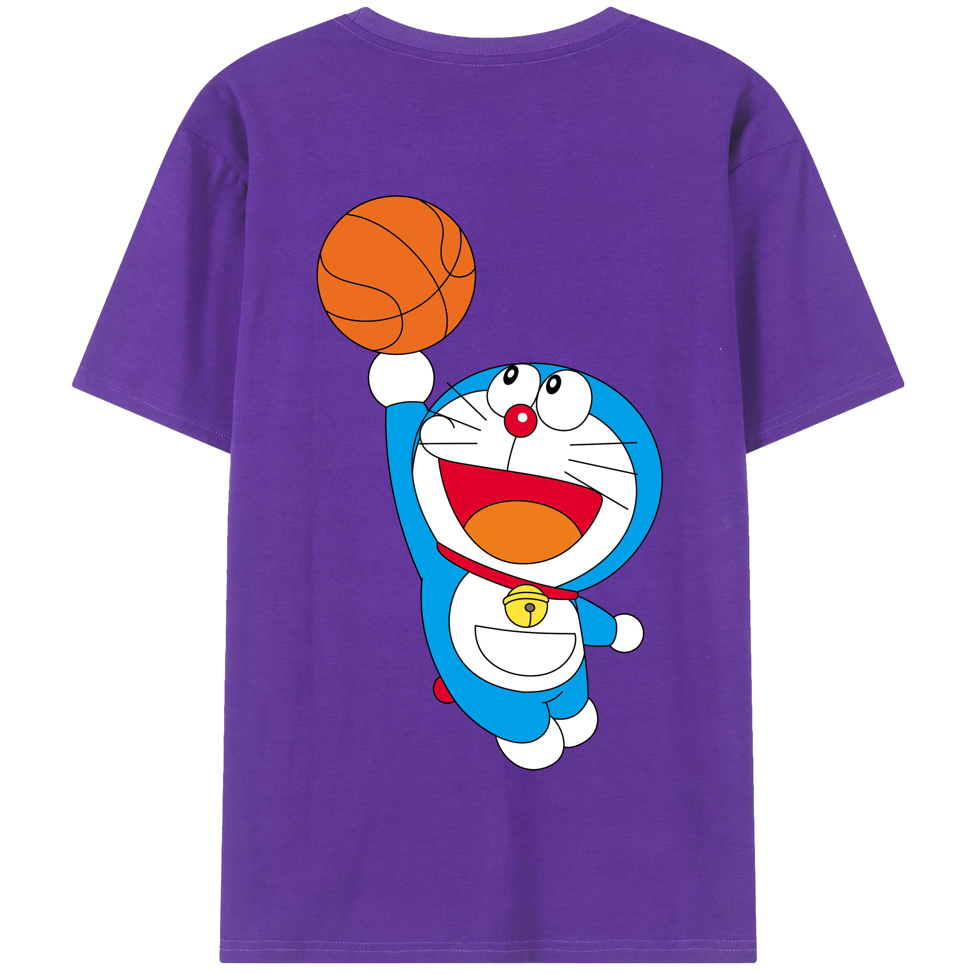 （画像用） ドラえもん Doraemon 綿100％半袖Tシャツ（背面プリント）