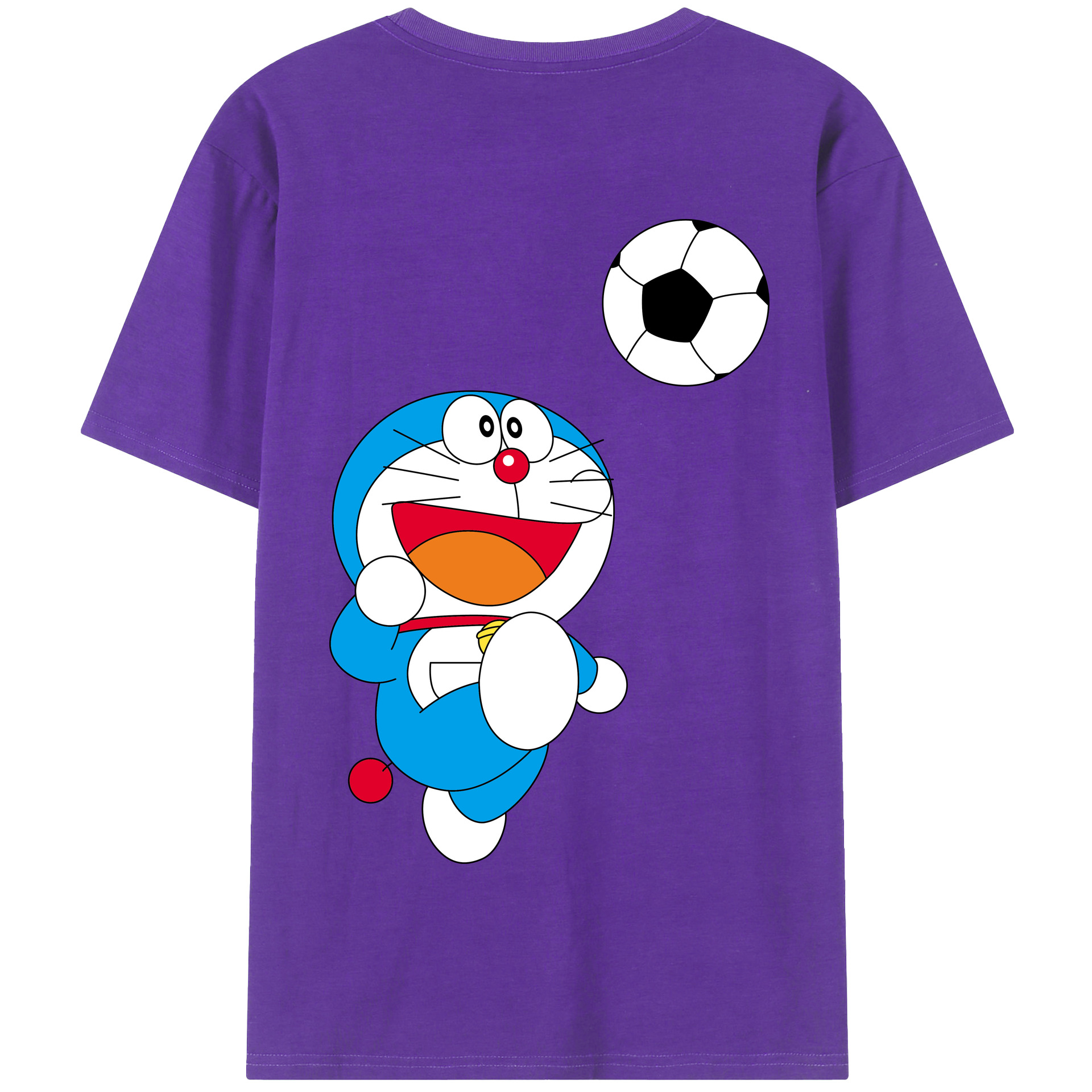 （画像用） ドラえもん Doraemon 綿100％半袖Tシャツ（背面プリント）