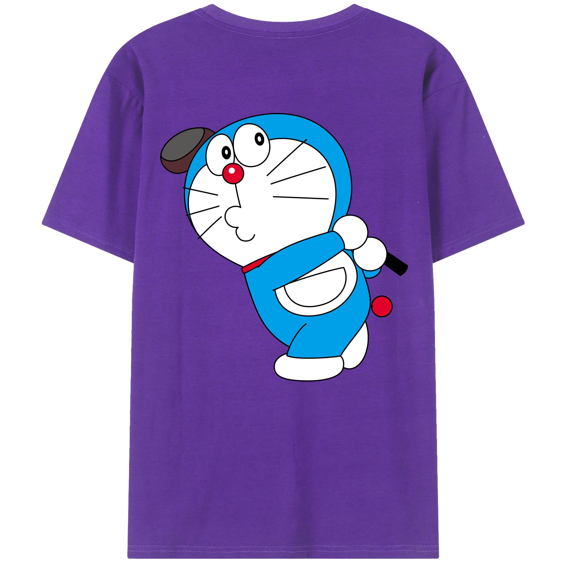 （画像用） ドラえもん Doraemon 綿100％半袖Tシャツ（背面プリント）