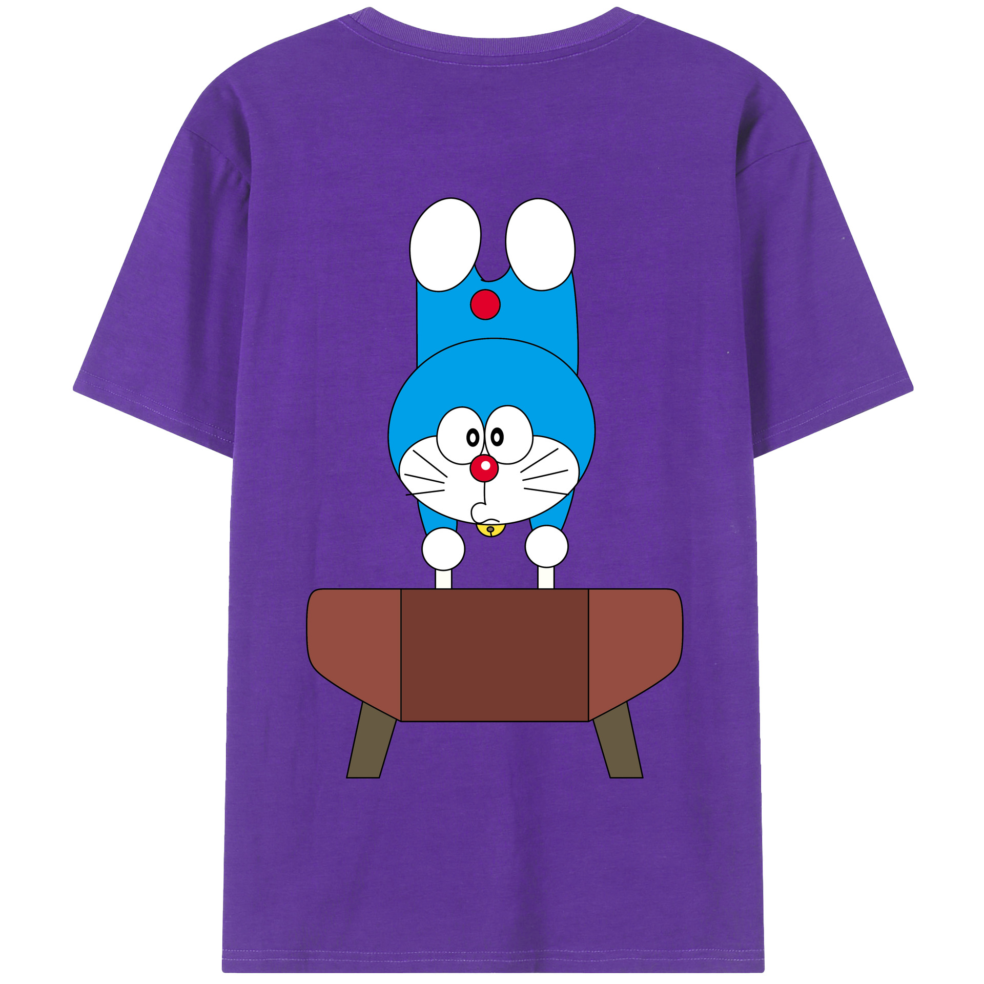 （画像用） ドラえもん Doraemon 綿100％半袖Tシャツ（背面プリント）