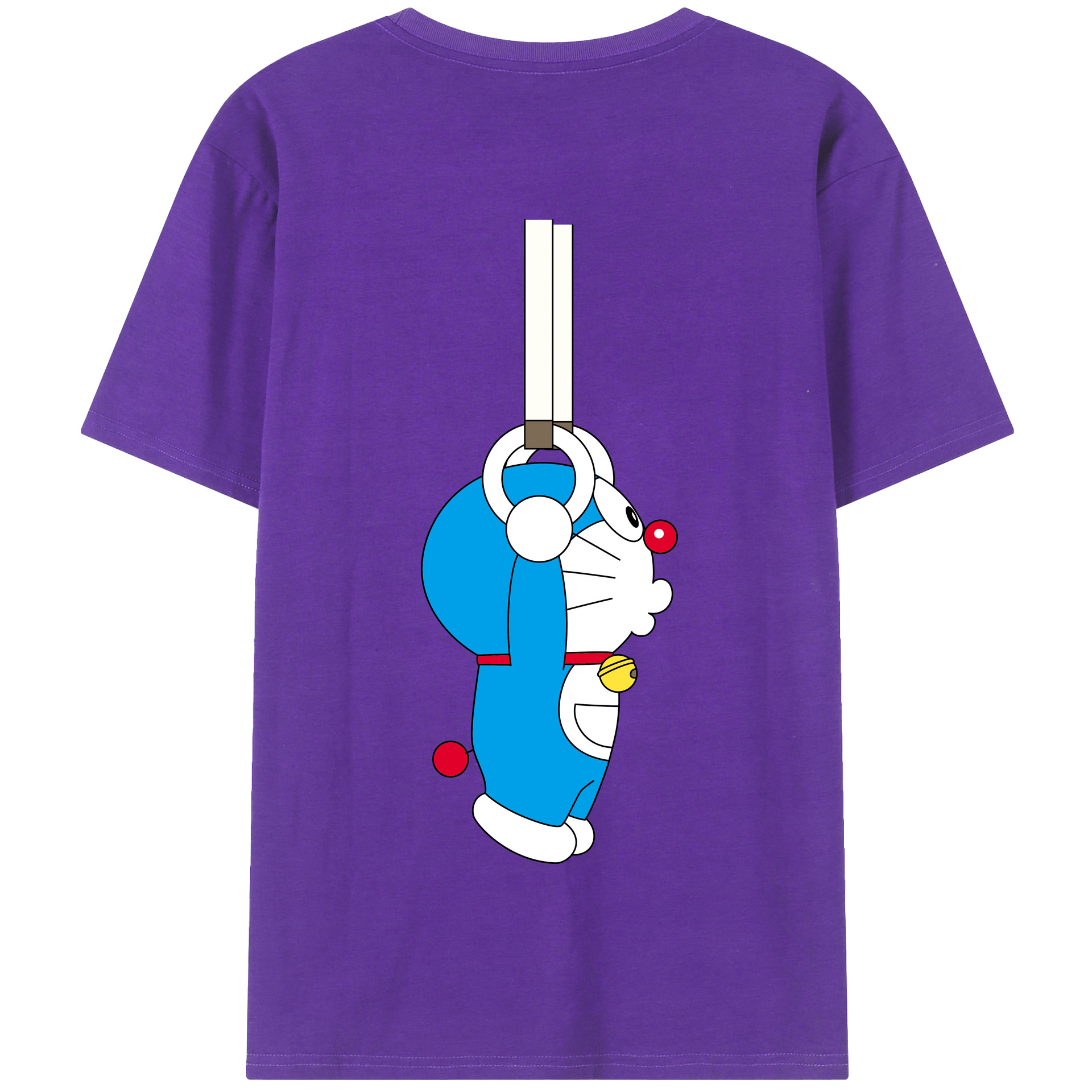 （画像用） ドラえもん Doraemon 綿100％半袖Tシャツ（背面プリント）