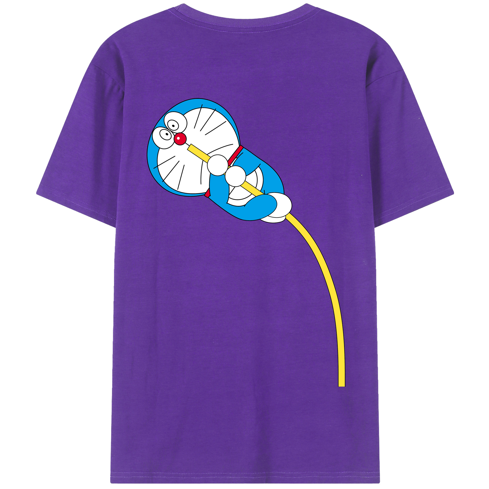 （画像用） ドラえもん Doraemon 綿100％半袖Tシャツ（背面プリント）