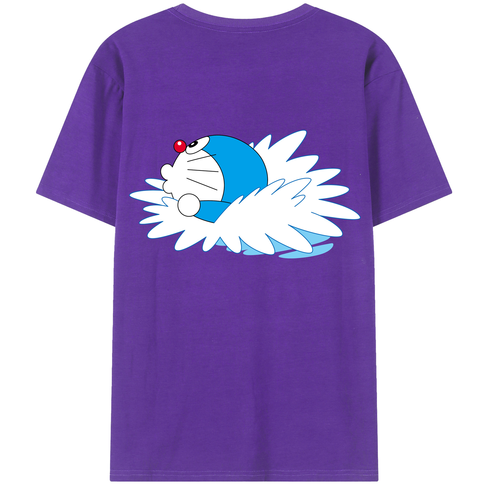 （画像用） ドラえもん Doraemon 綿100％半袖Tシャツ（背面プリント）