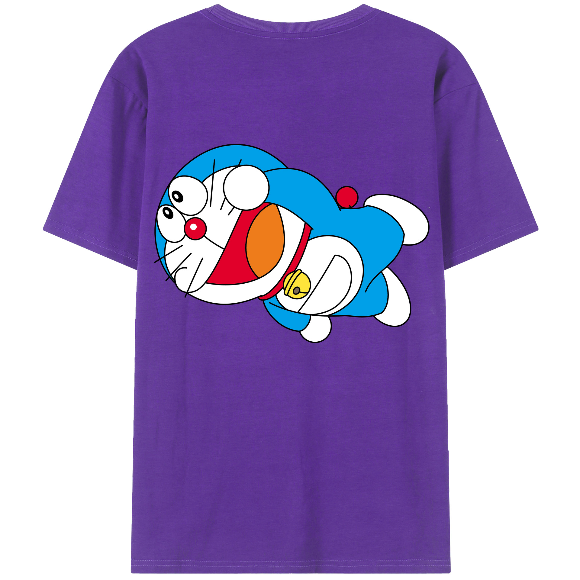 （画像用） ドラえもん Doraemon 綿100％半袖Tシャツ（背面プリント）