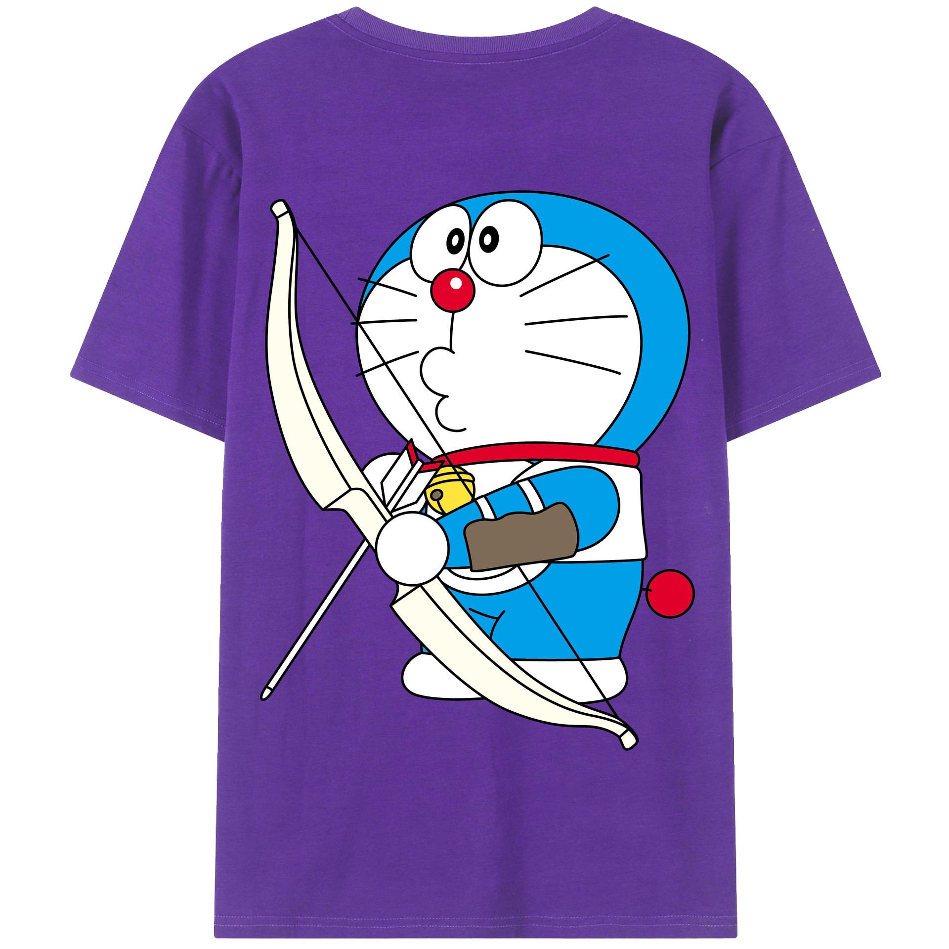 （画像用） ドラえもん Doraemon 綿100％半袖Tシャツ（背面プリント）