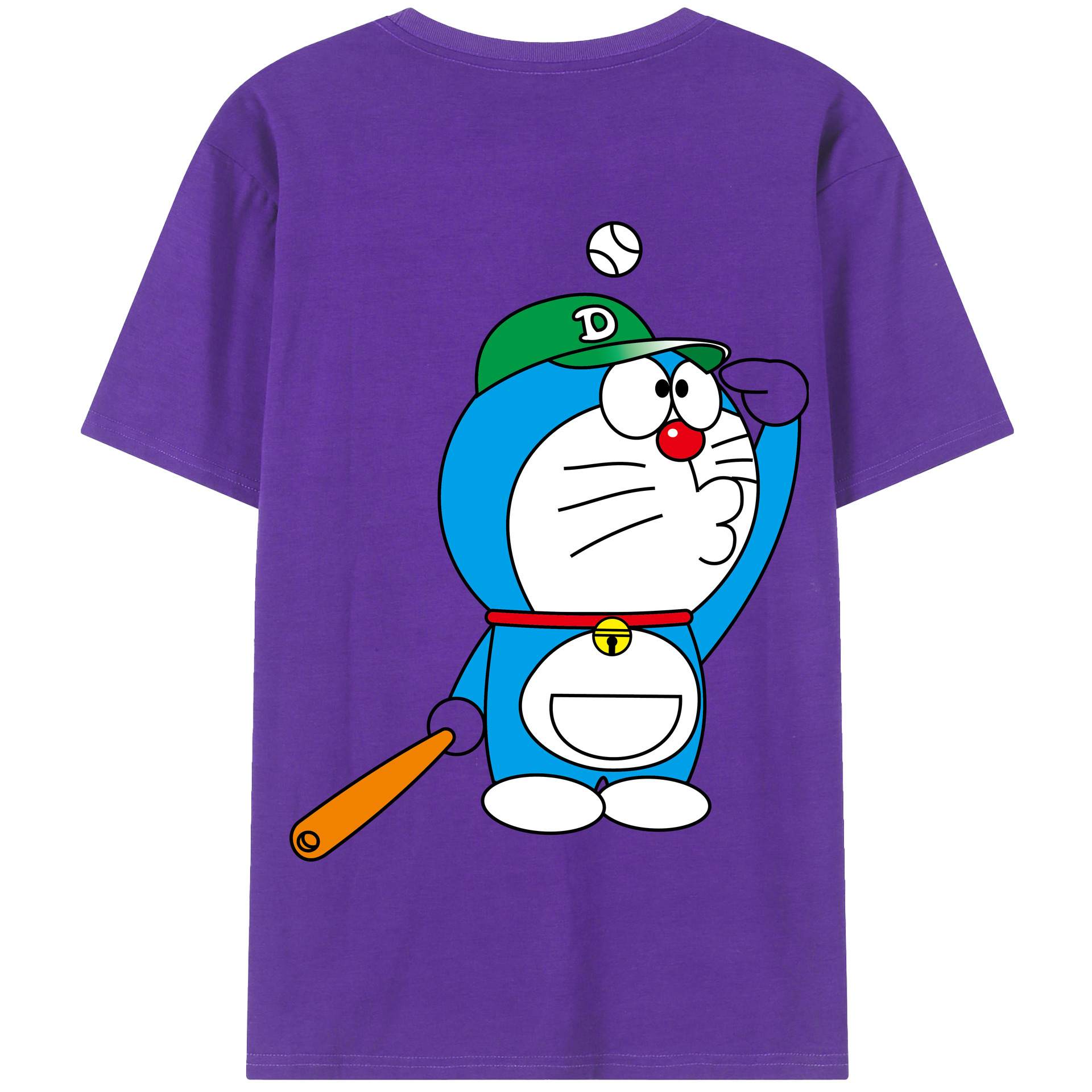 （画像用） ドラえもん Doraemon 綿100％半袖Tシャツ（背面プリント）