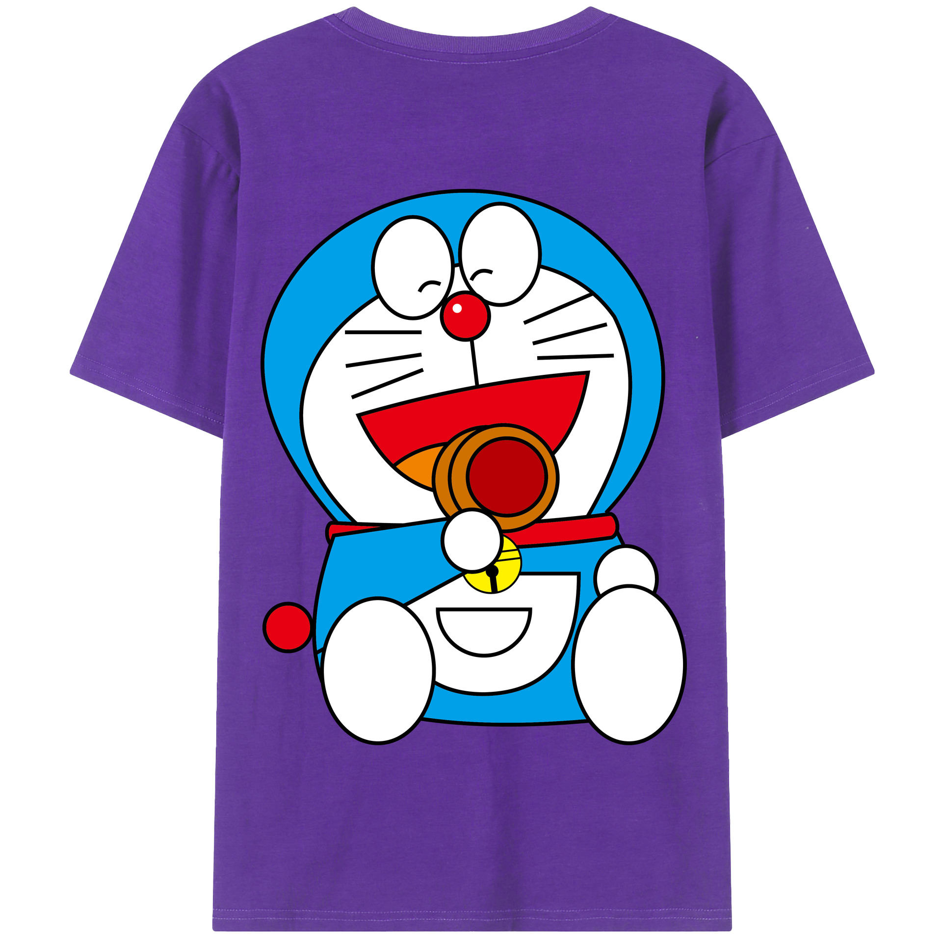 （画像用） ドラえもん Doraemon 綿100％半袖Tシャツ（背面プリント）