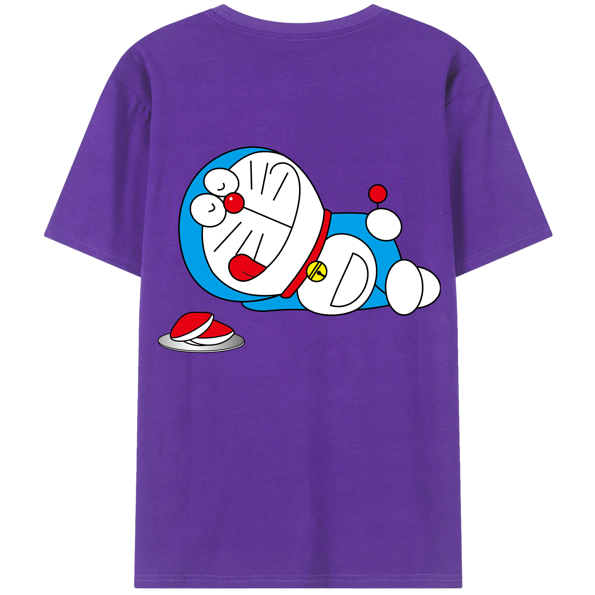 （画像用） ドラえもん Doraemon 綿100％半袖Tシャツ（背面プリント）