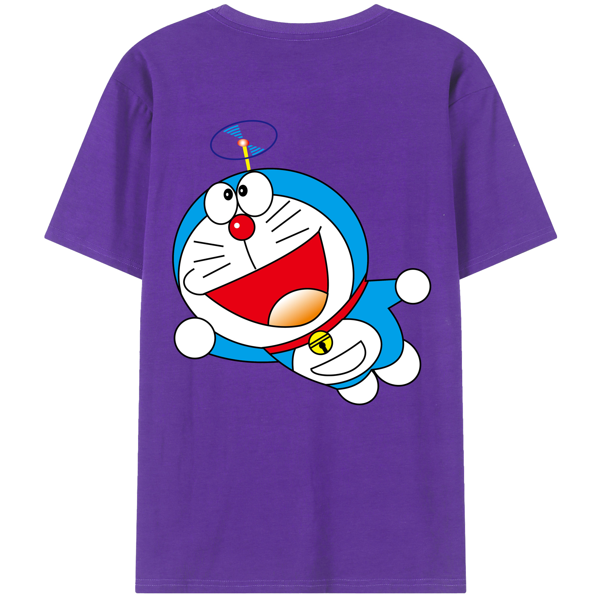 （画像用） ドラえもん Doraemon 綿100％半袖Tシャツ（背面プリント）