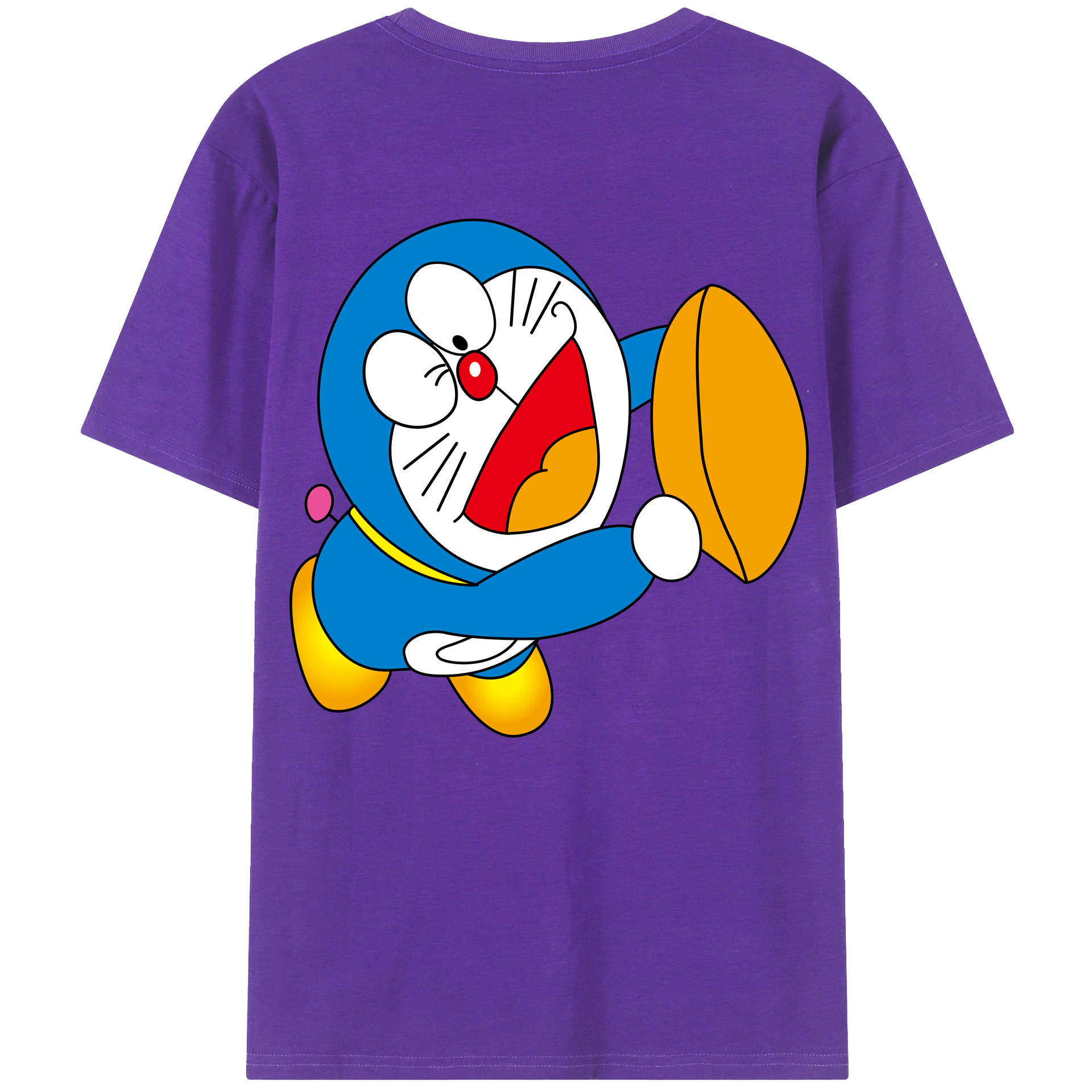 （画像用） ドラえもん Doraemon 綿100％半袖Tシャツ（背面プリント）