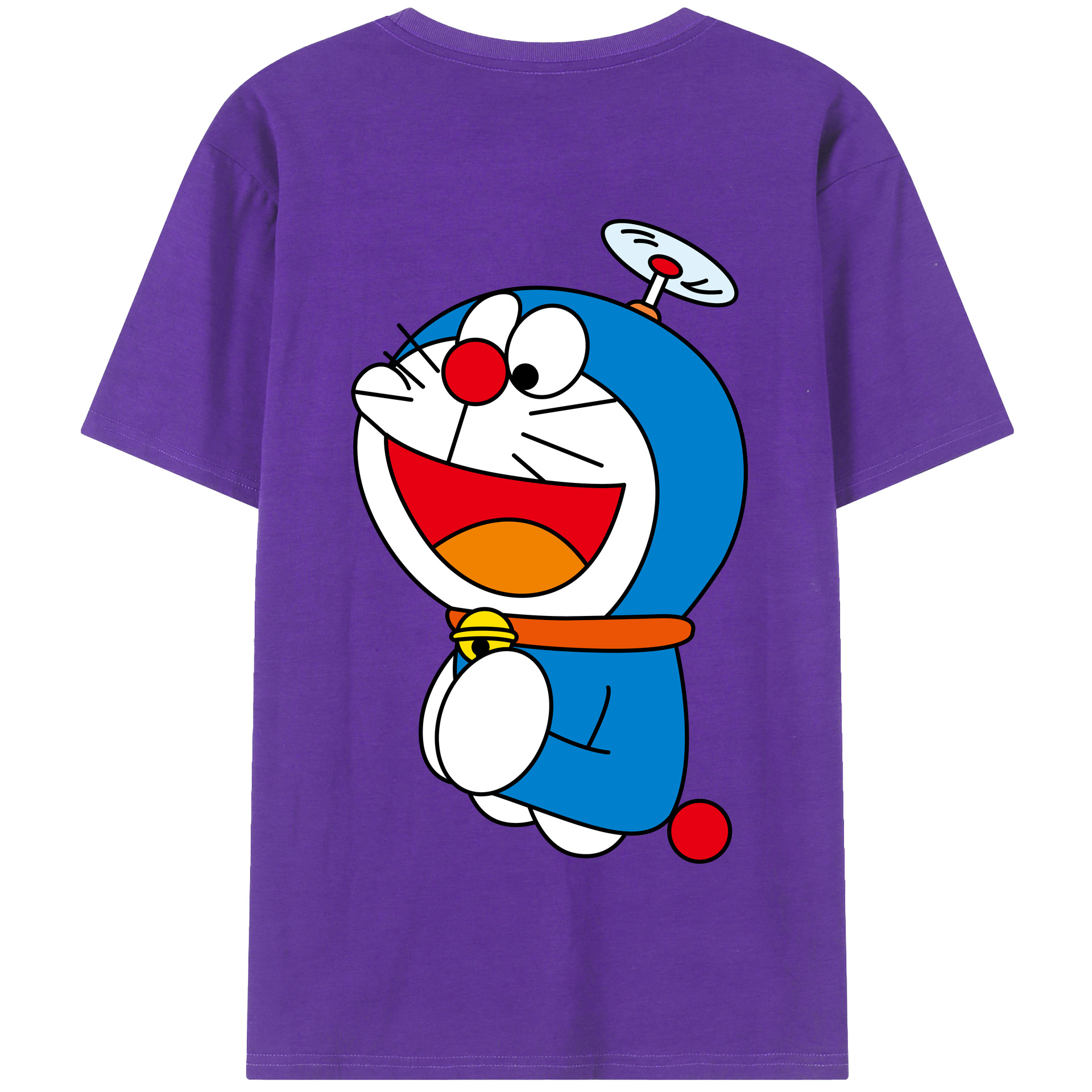 （画像用） ドラえもん Doraemon 綿100％半袖Tシャツ（背面プリント）