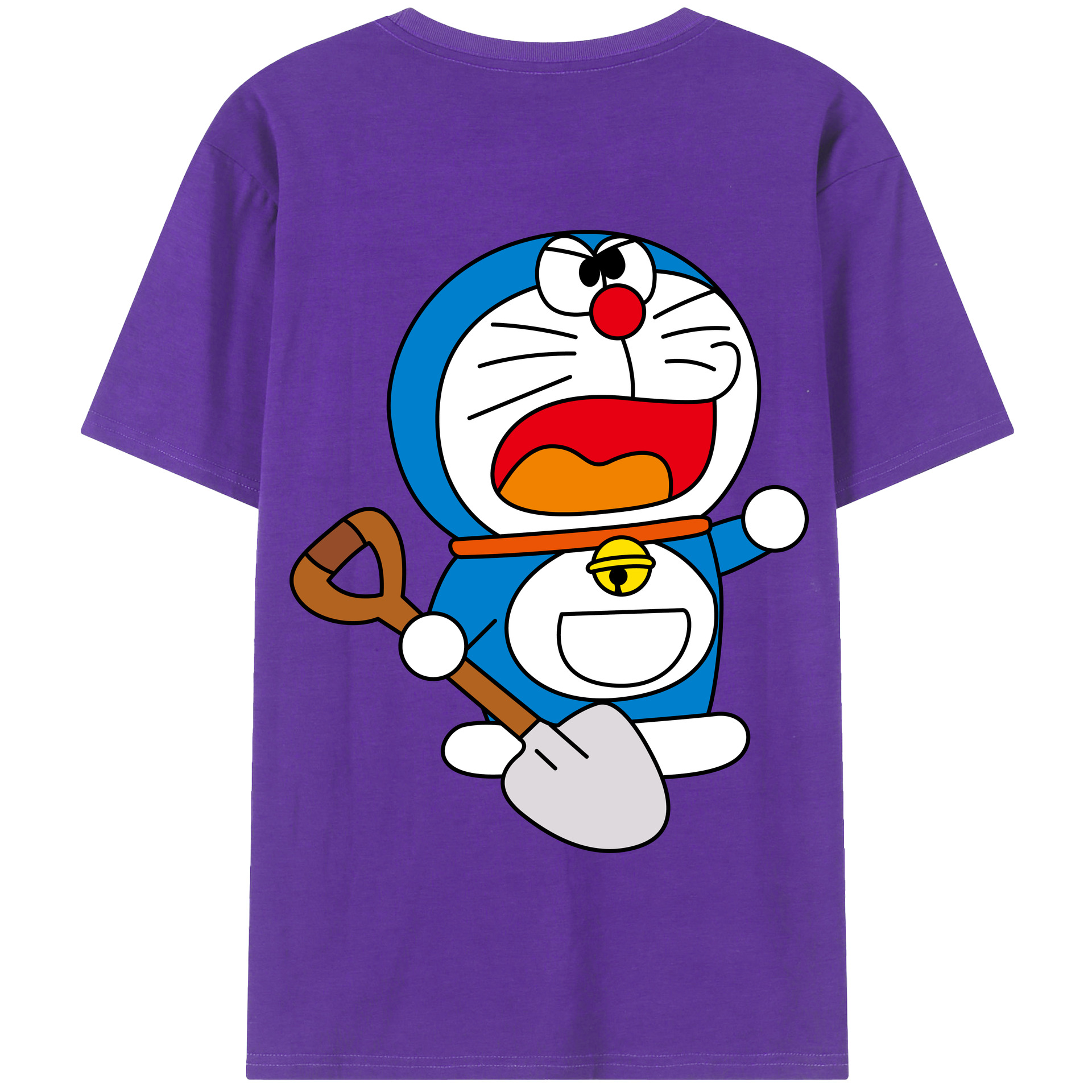 （画像用） ドラえもん Doraemon 綿100％半袖Tシャツ（背面プリント）