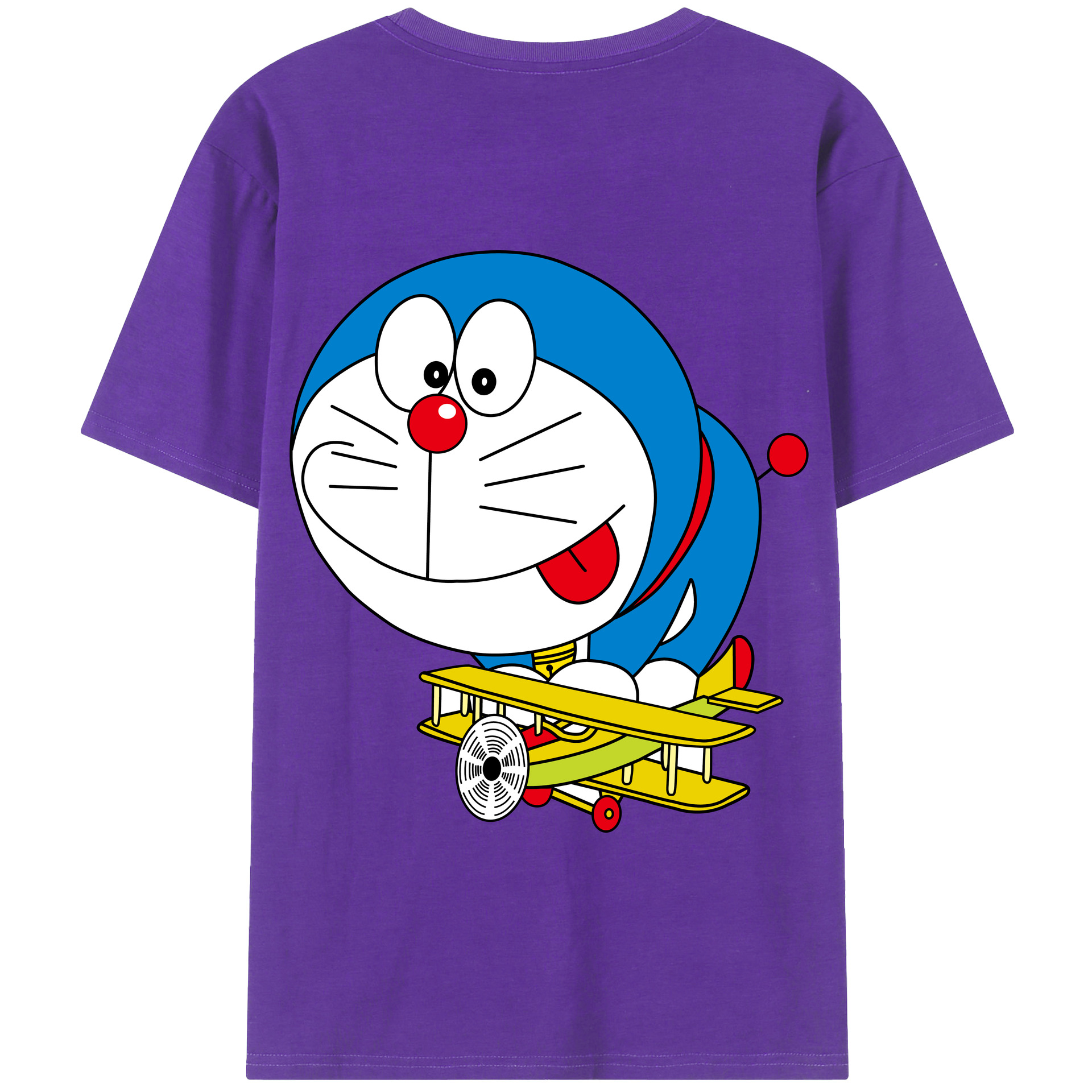 （画像用） ドラえもん Doraemon 綿100％半袖Tシャツ（背面プリント）