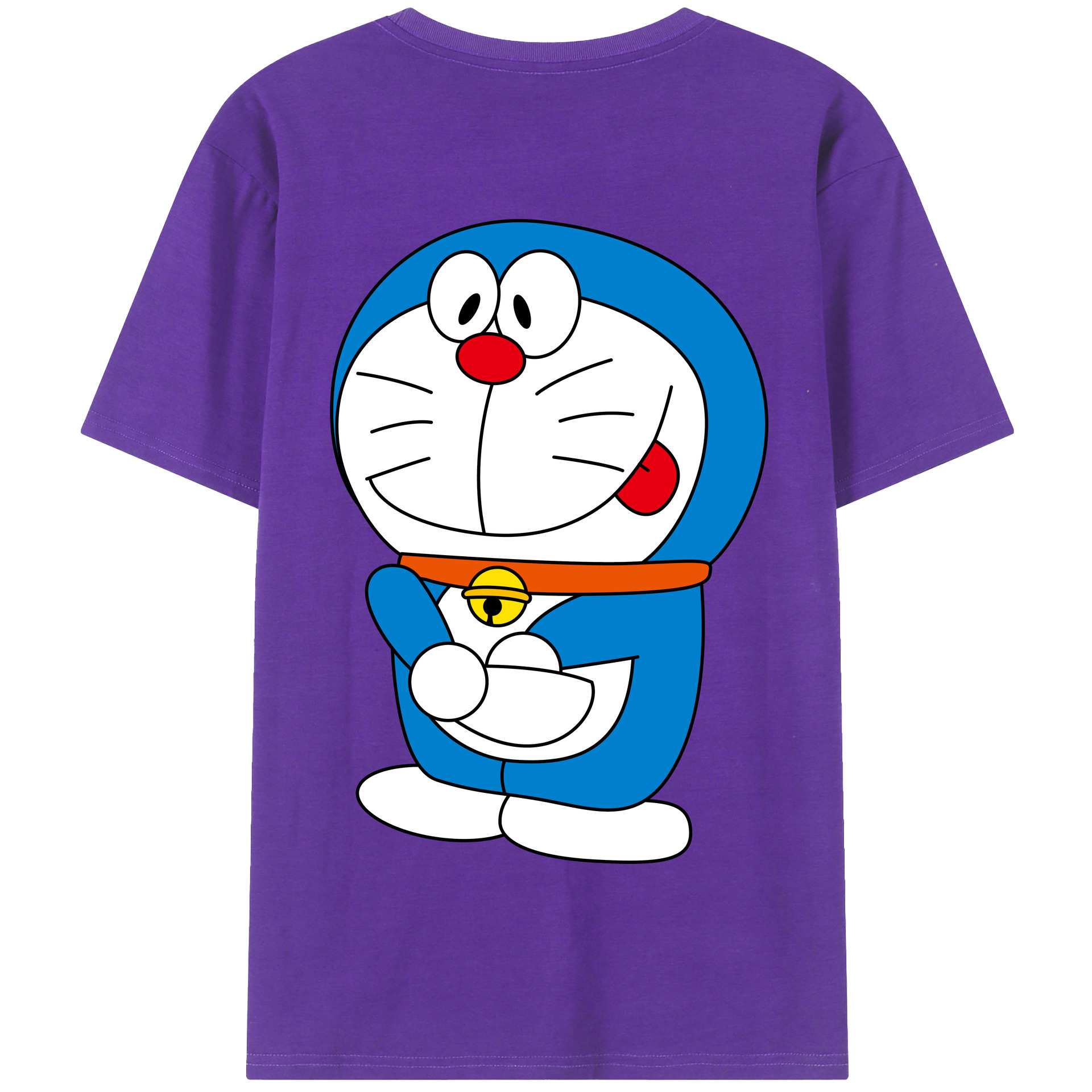（画像用） ドラえもん Doraemon 綿100％半袖Tシャツ（背面プリント）