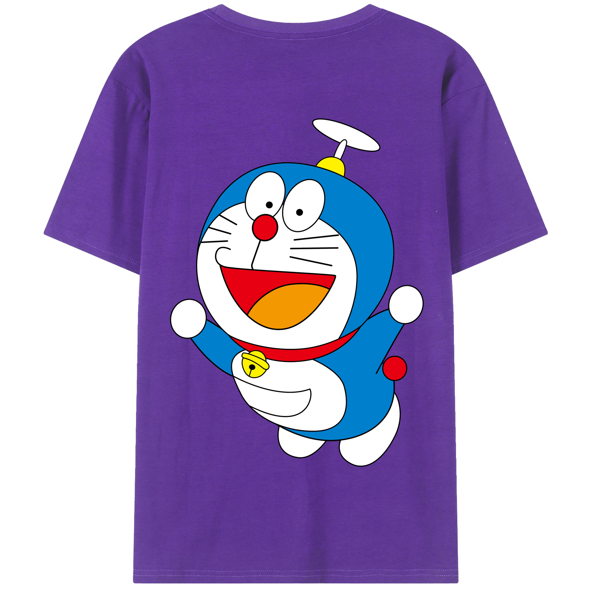 （画像用） ドラえもん Doraemon 綿100％半袖Tシャツ（背面プリント）