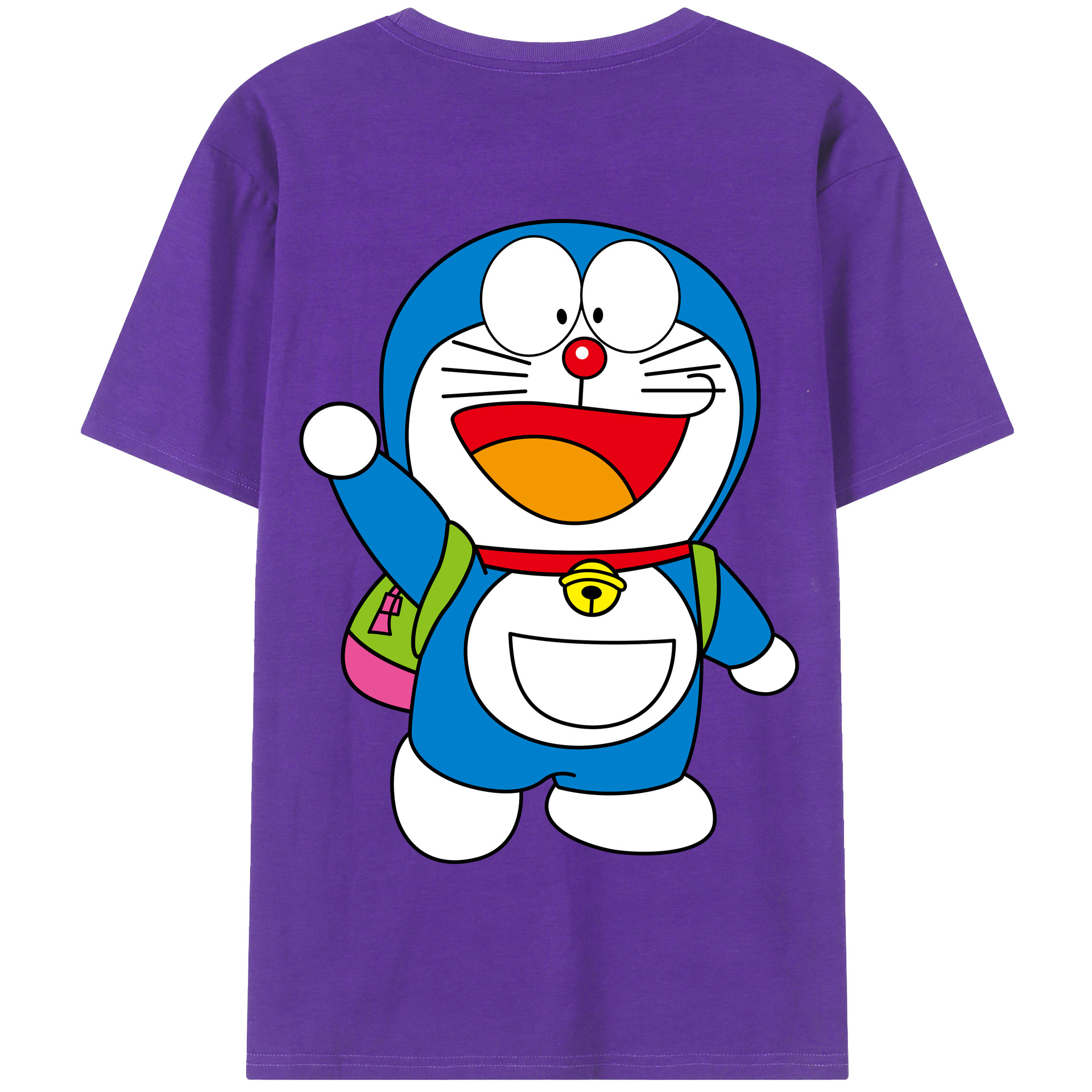 （画像用） ドラえもん Doraemon 綿100％半袖Tシャツ（背面プリント）