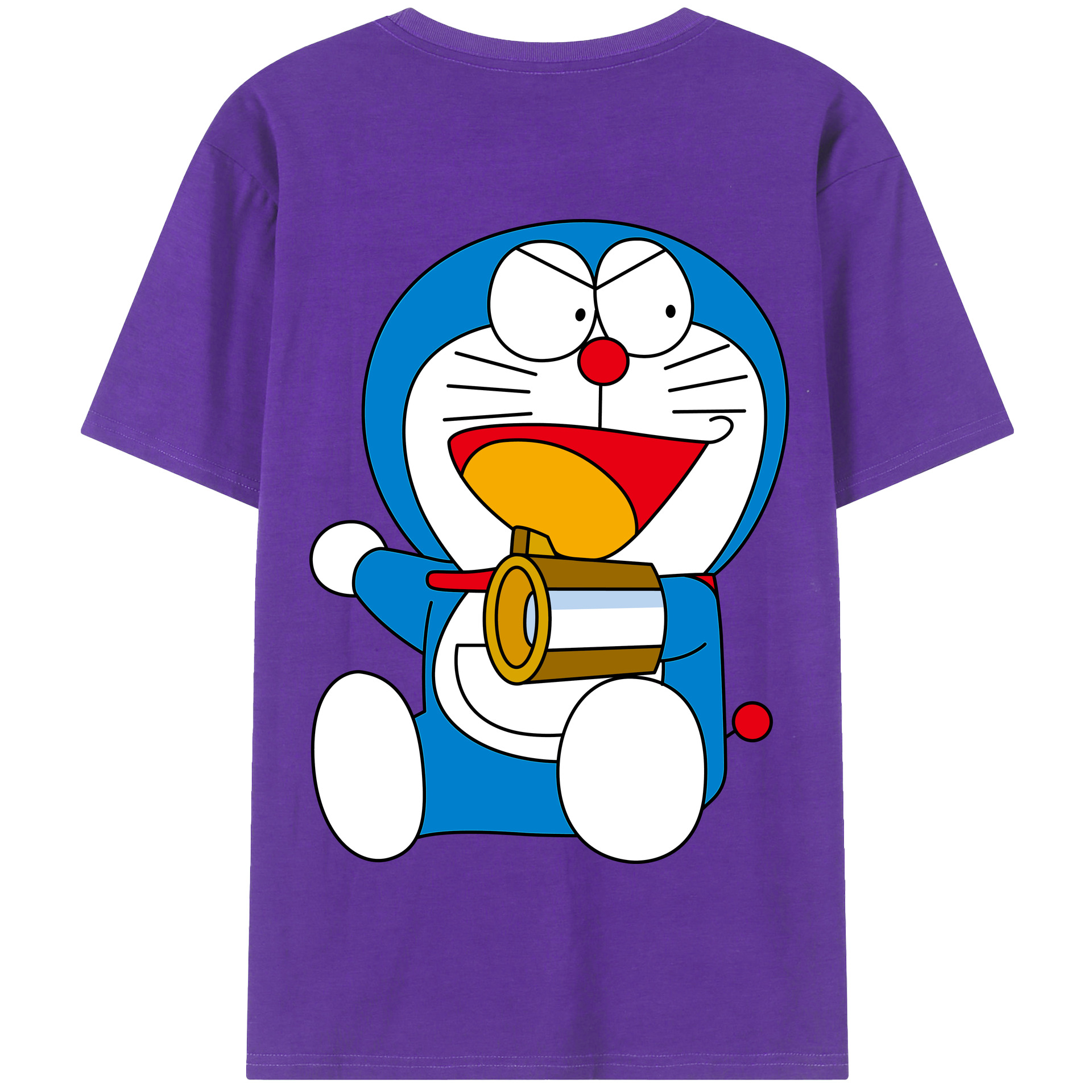 （画像用） ドラえもん Doraemon 綿100％半袖Tシャツ（背面プリント）