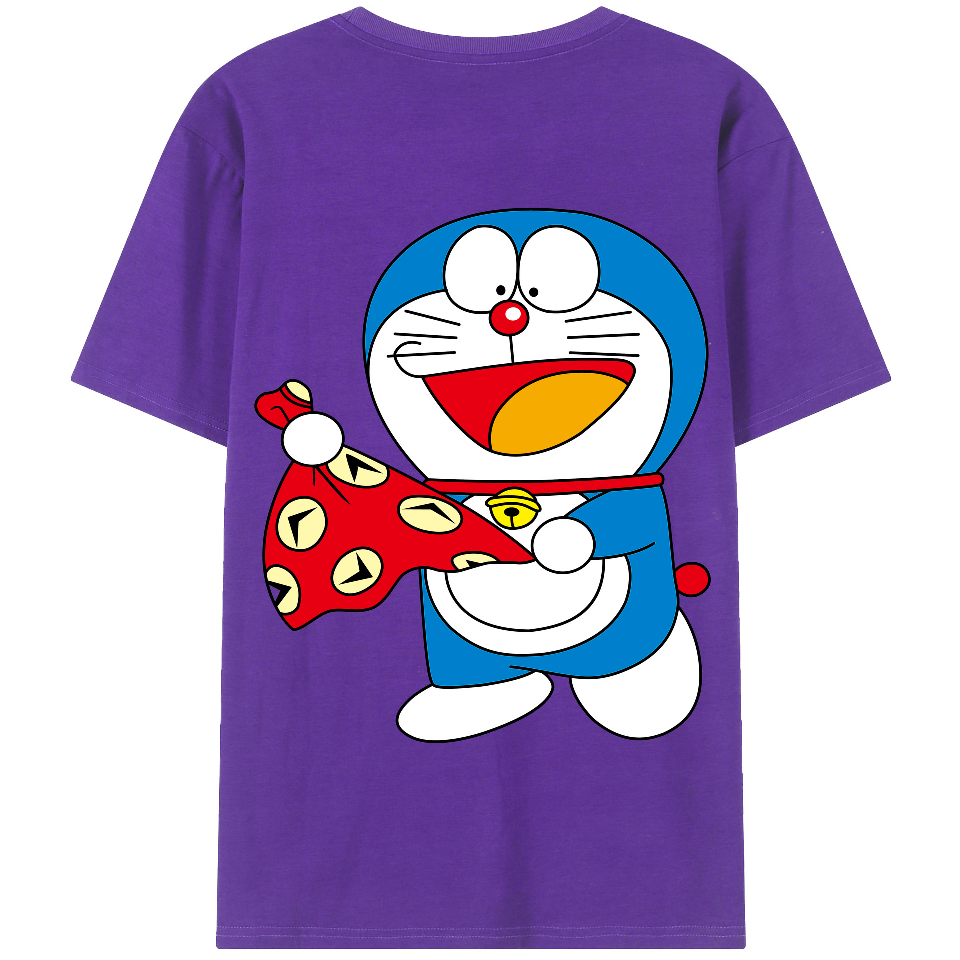 （画像用） ドラえもん Doraemon 綿100％半袖Tシャツ（背面プリント）